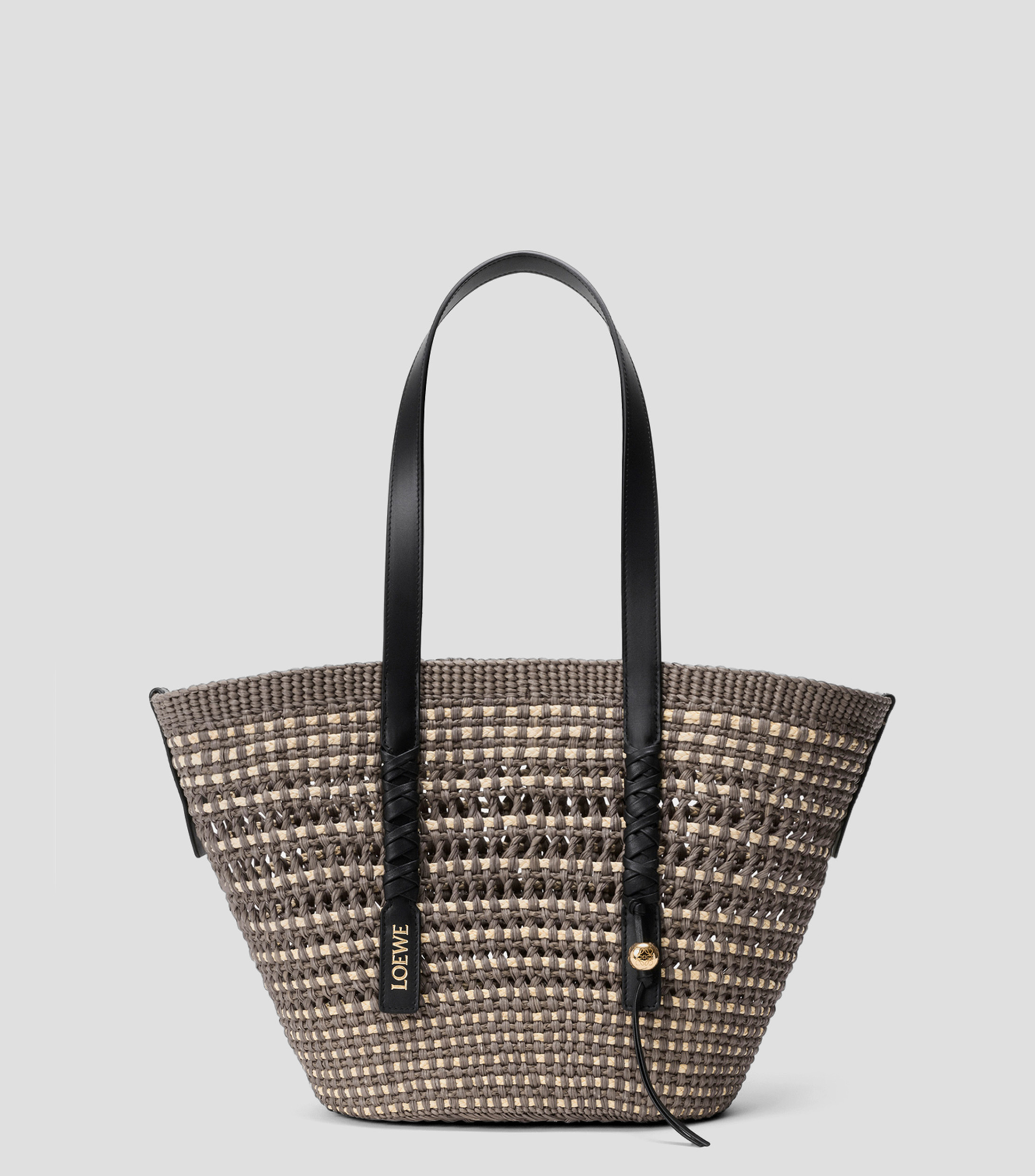 Bolsa tote lisa con detalle trenzado Braid Basket Mujer