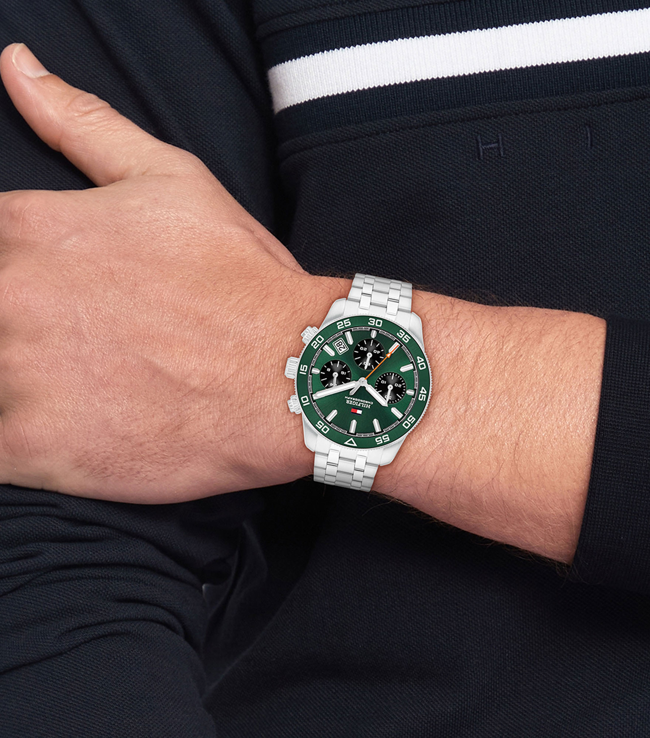 Reloj para hombre TH85 casual, plateado