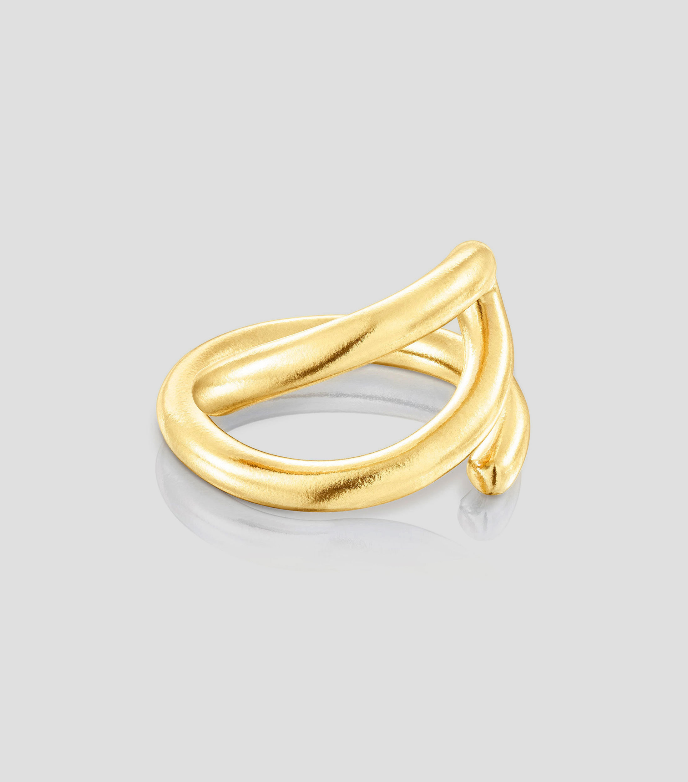 Anillo abierto en plata .925 Bent Mujer
