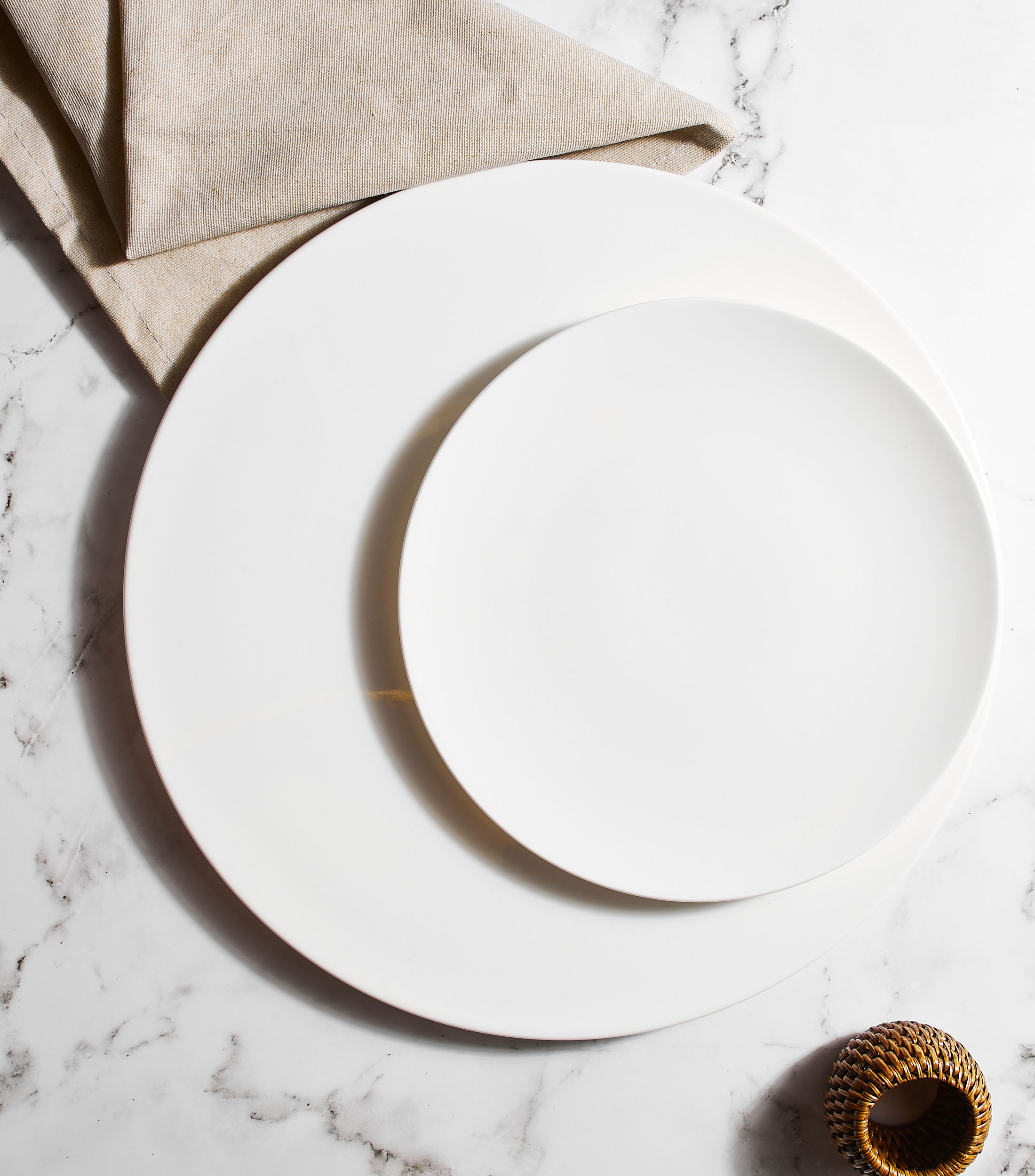 Plato Metrochic Blanc Redondo