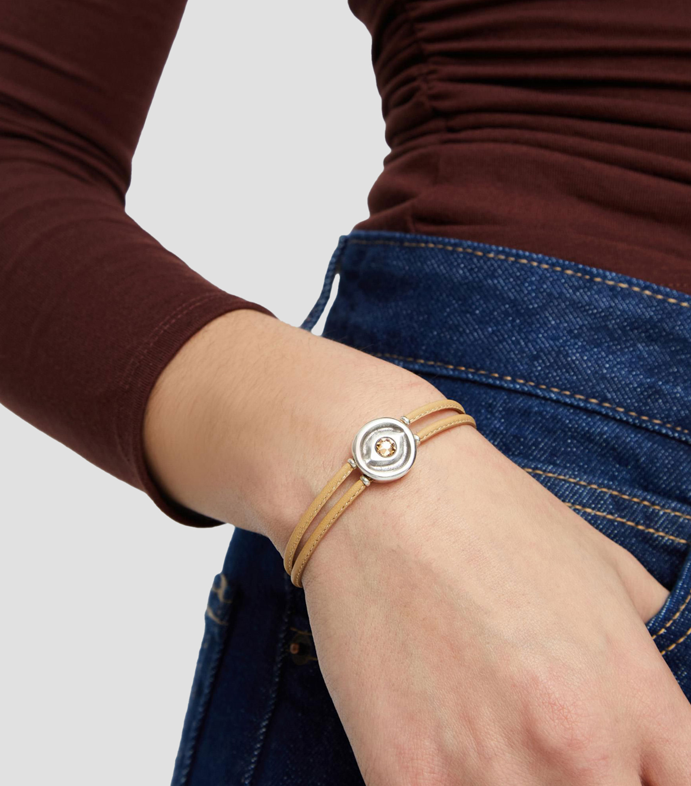 Pulsera crema Mujer