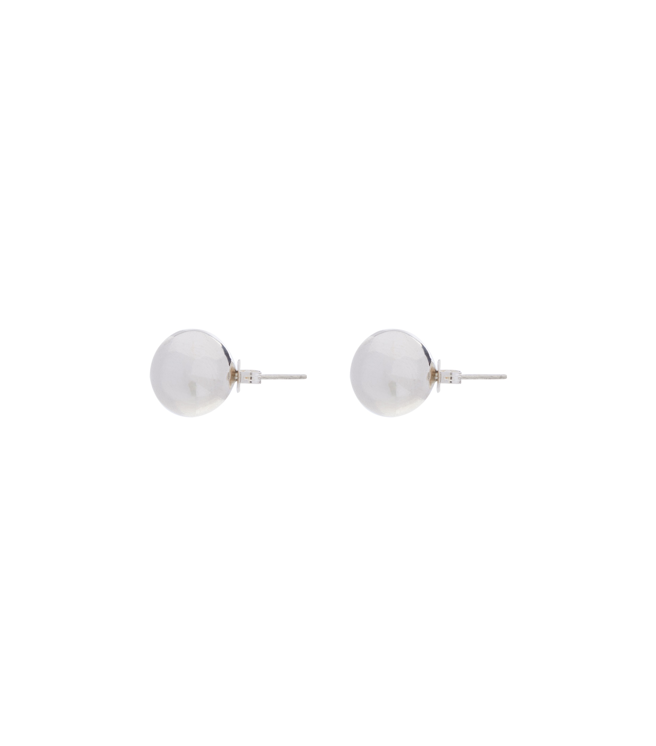 Aretes Bola en plata .925 Mujer