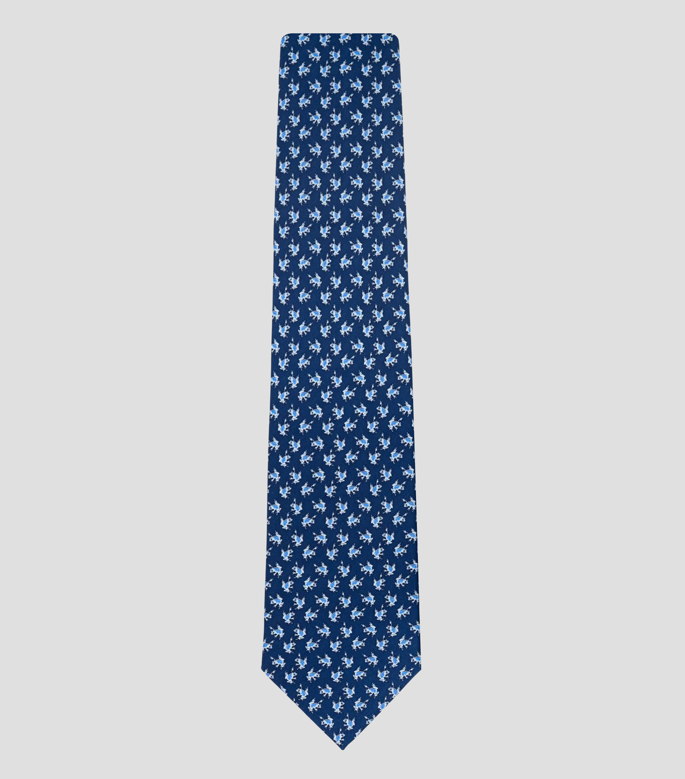 Corbata ancha de seda estampada