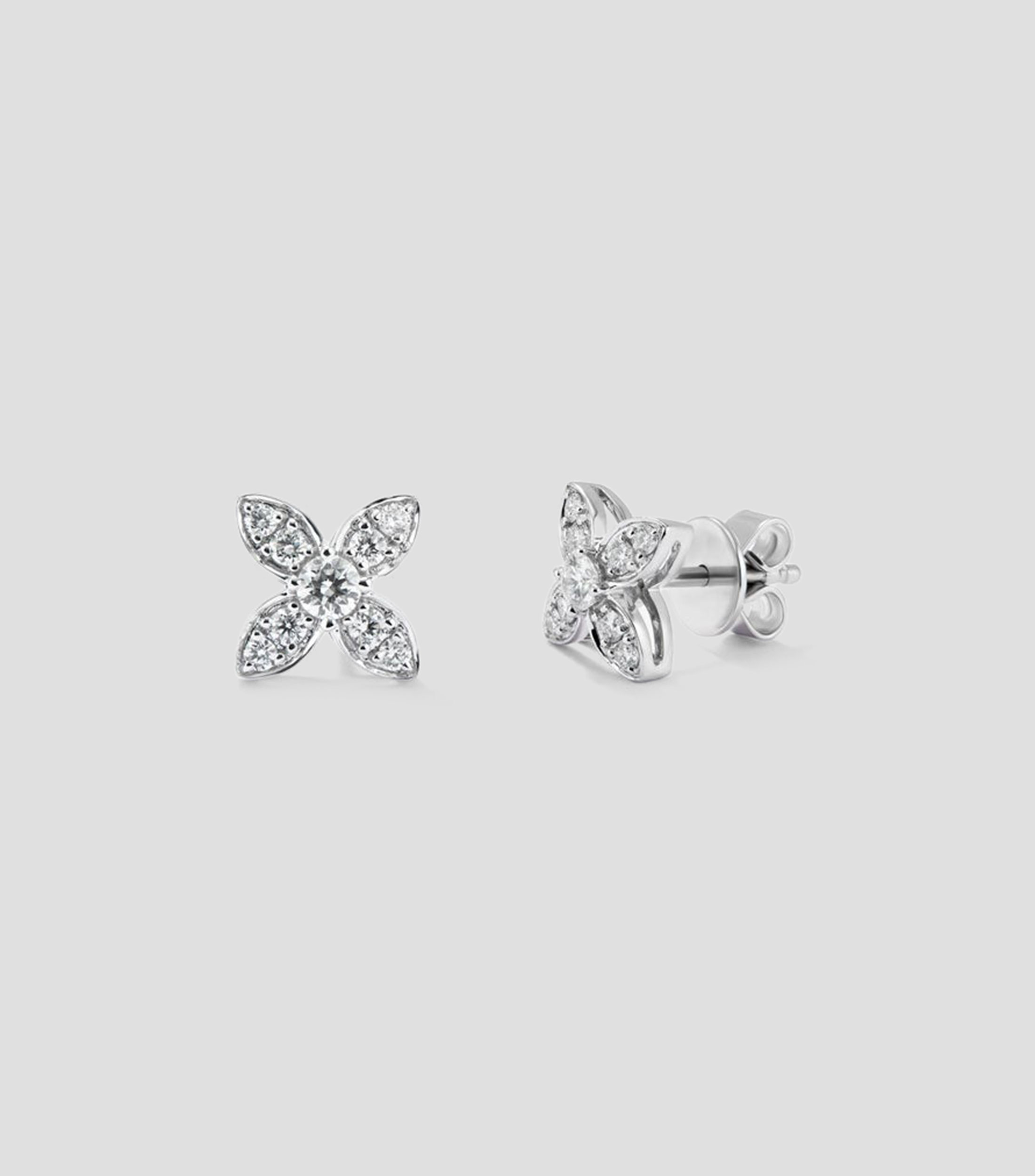 Pendientes en Oro blanco de 18 Kilates Daphne Mujer