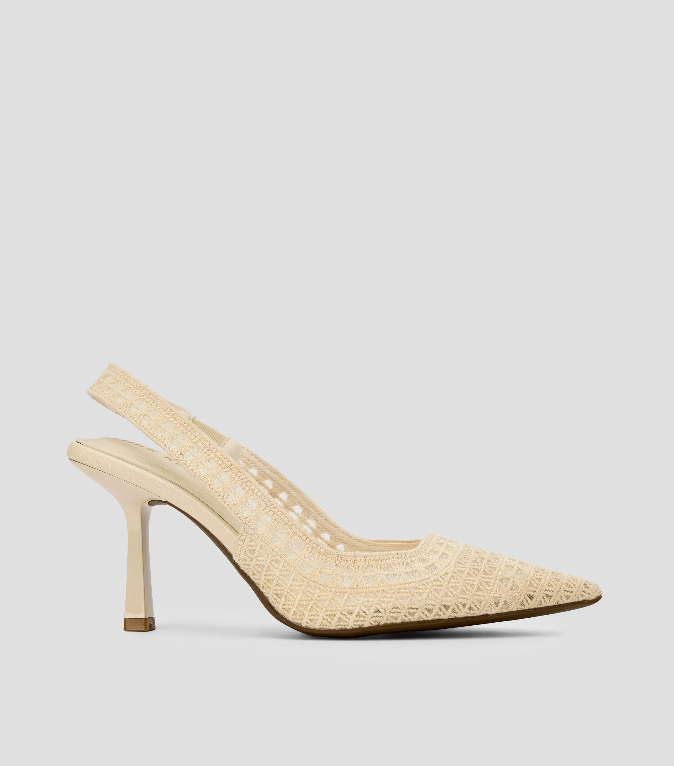 Zapatillas slingback tacón alto delgado lisas Mujer