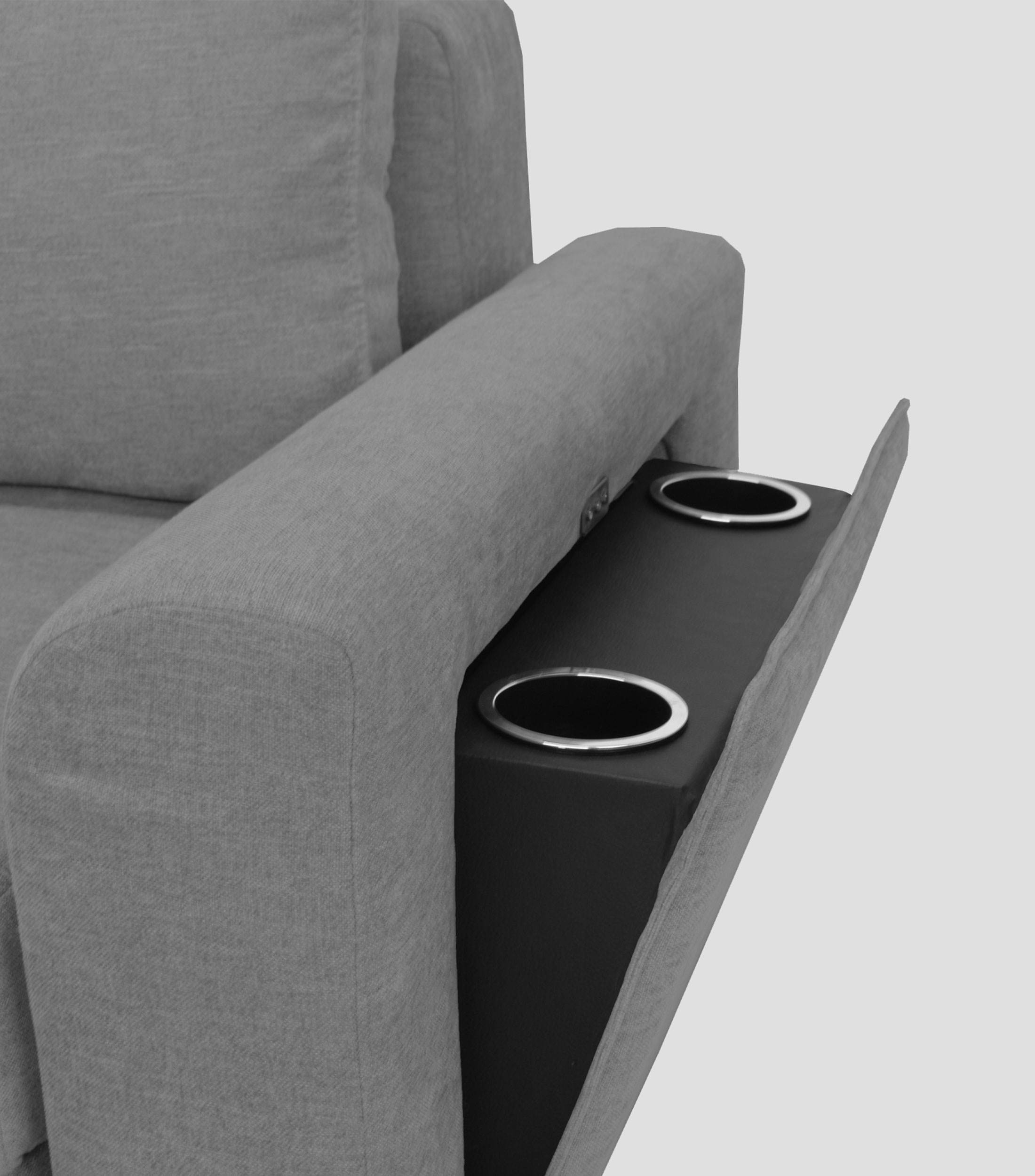 Sala Esquinera de 3 asientos Lya Gris claro