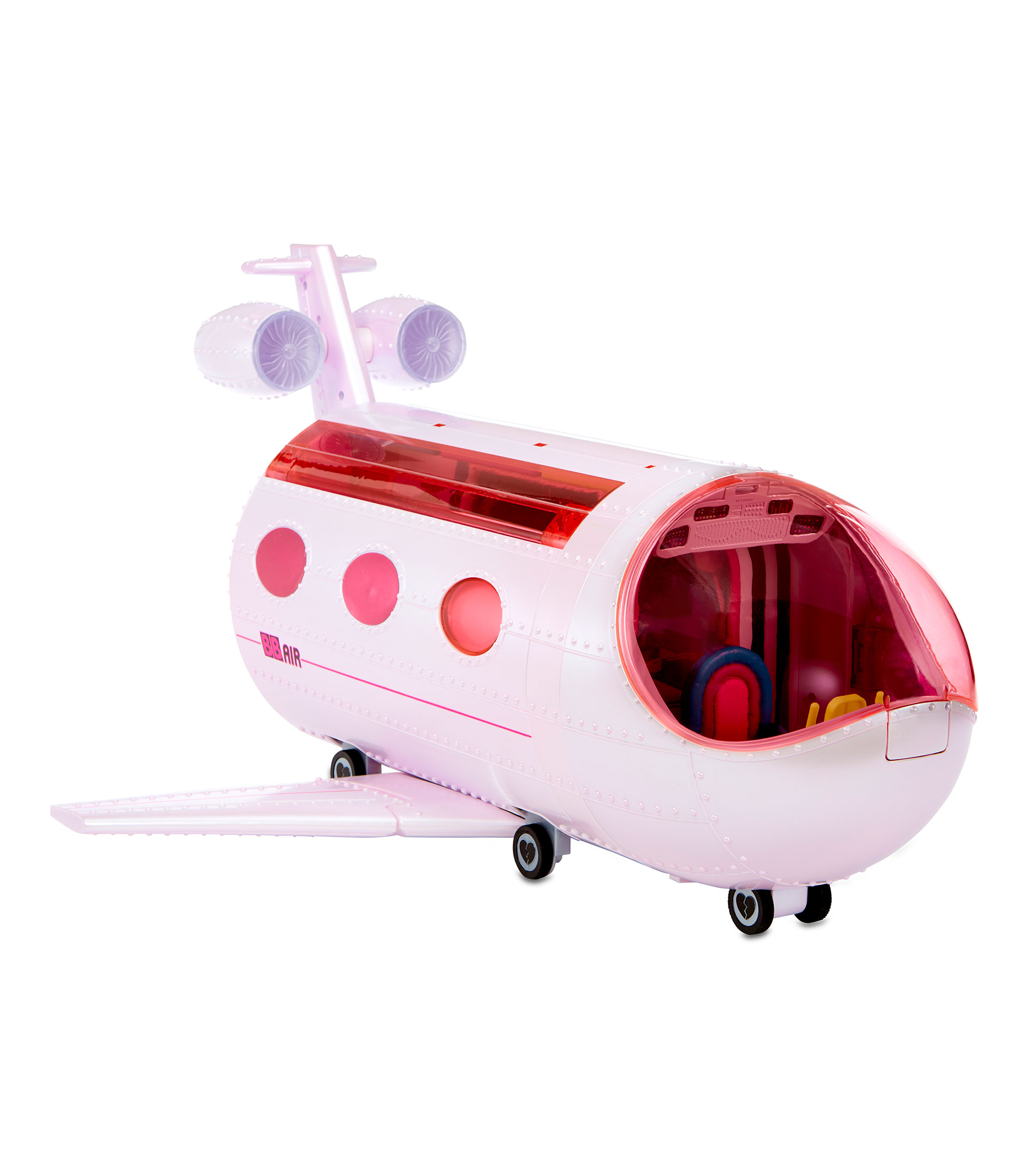 LOL Surprise OMG Avion Remix 4-en-1 - Avec 50 Surprises - Se Transf En Avion Voiture Studio Denregistrement Et Salle D Amz B085j