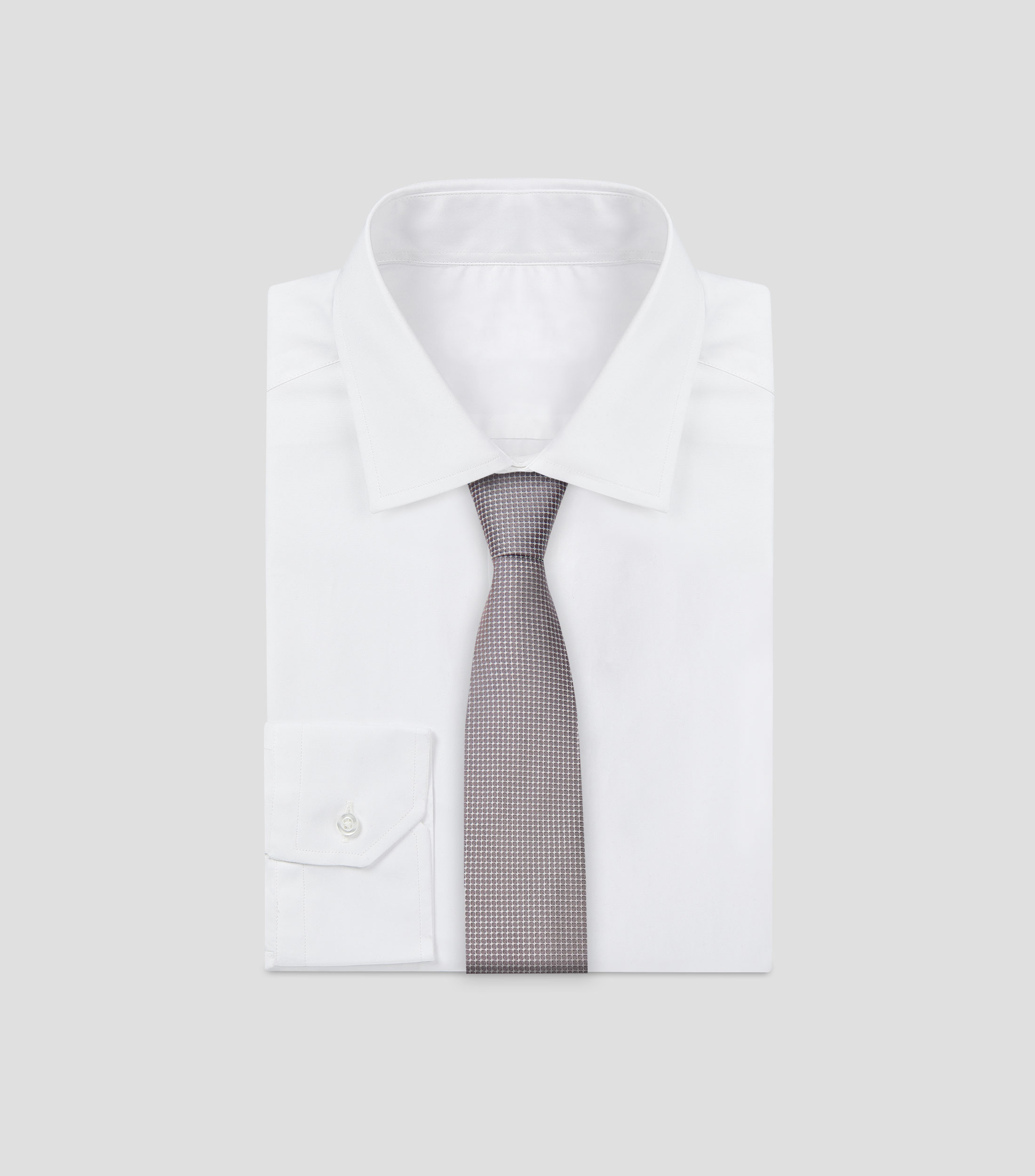 Corbata de seda con dibujo tejido en jacquard Hombre