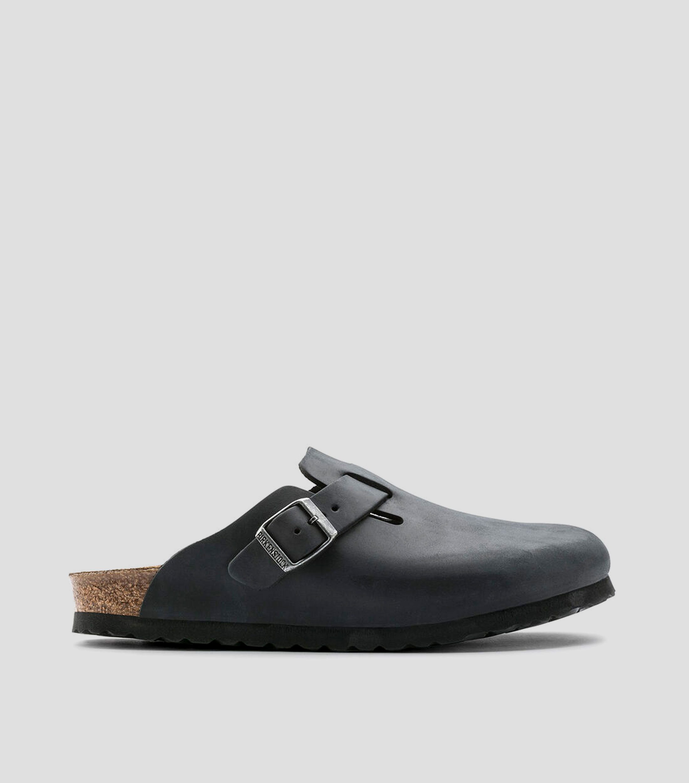 Zuecos Boston en piel lisa Hombre