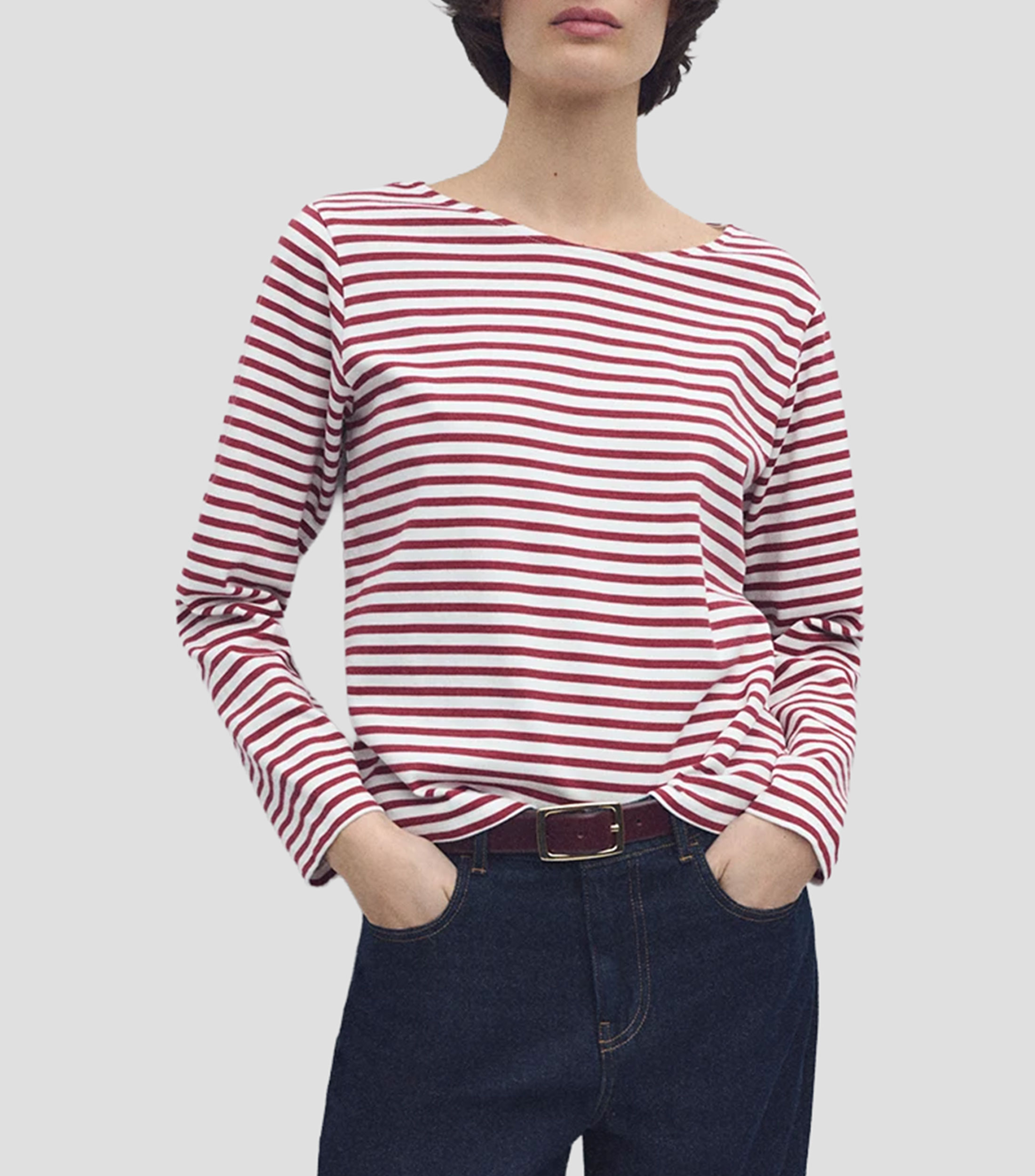 Sudadera con líneas Mujer