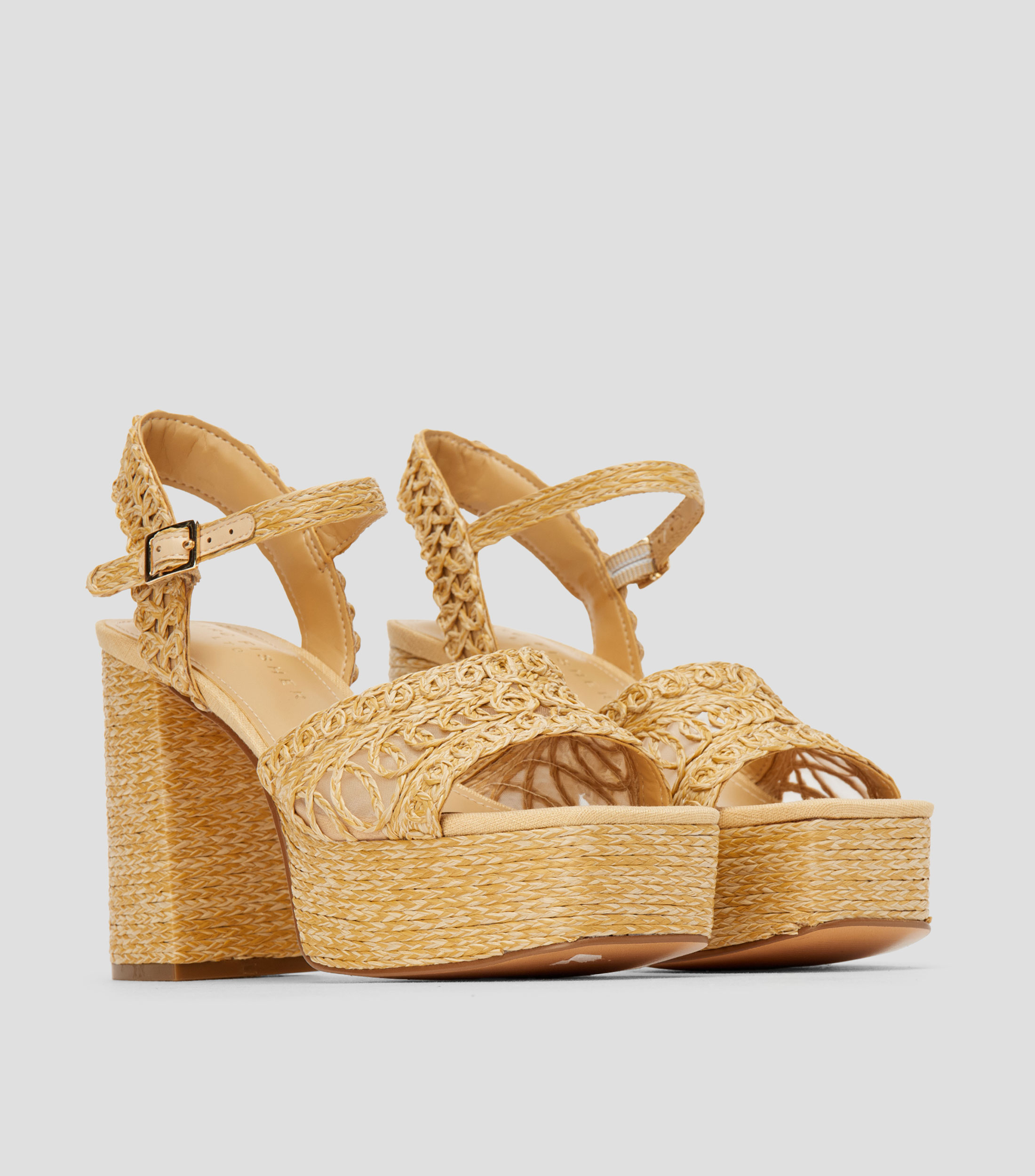 Sandalias con tacón ancho de 11 cm Mujer