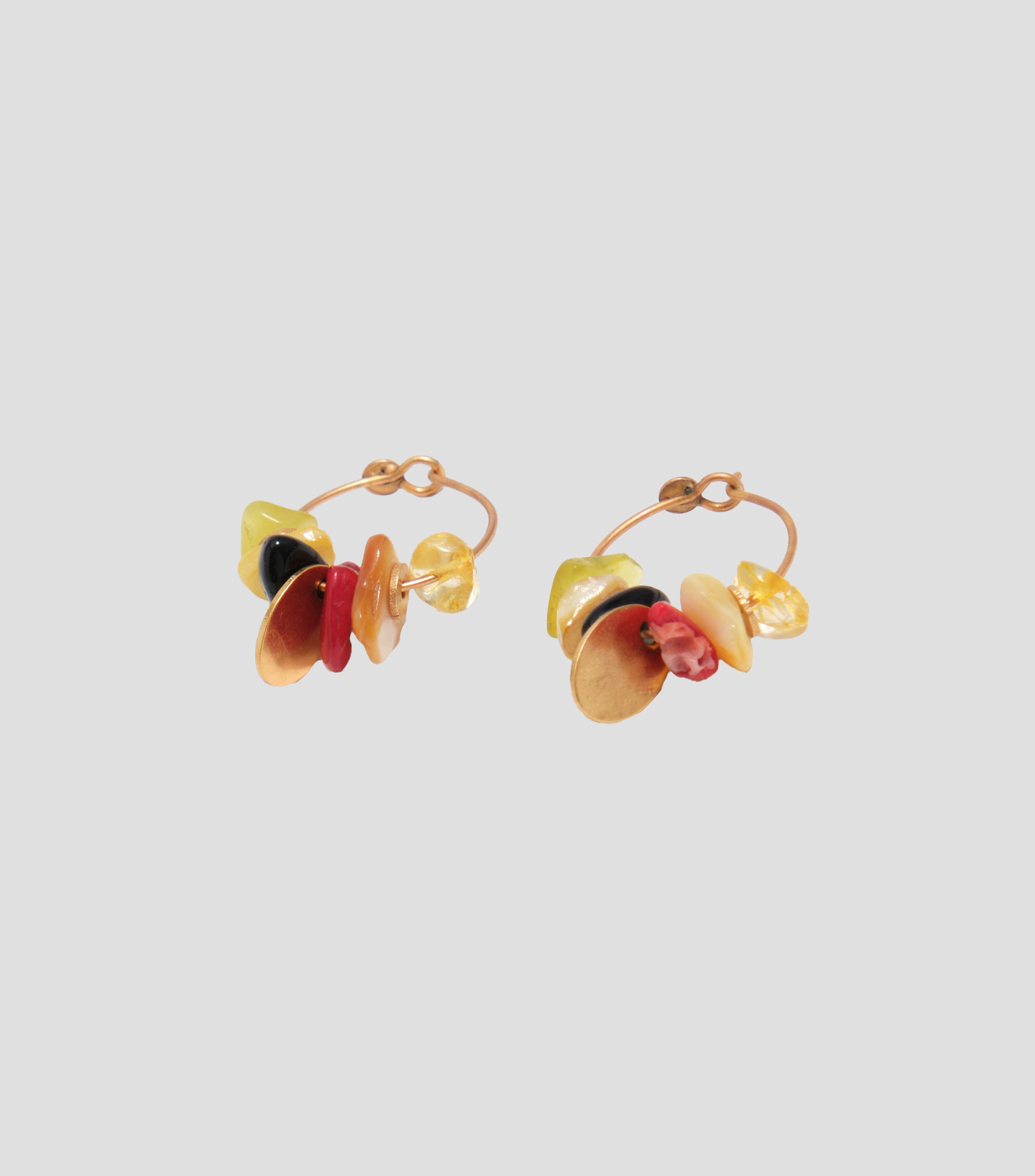 Aretes con piedras Mujer
