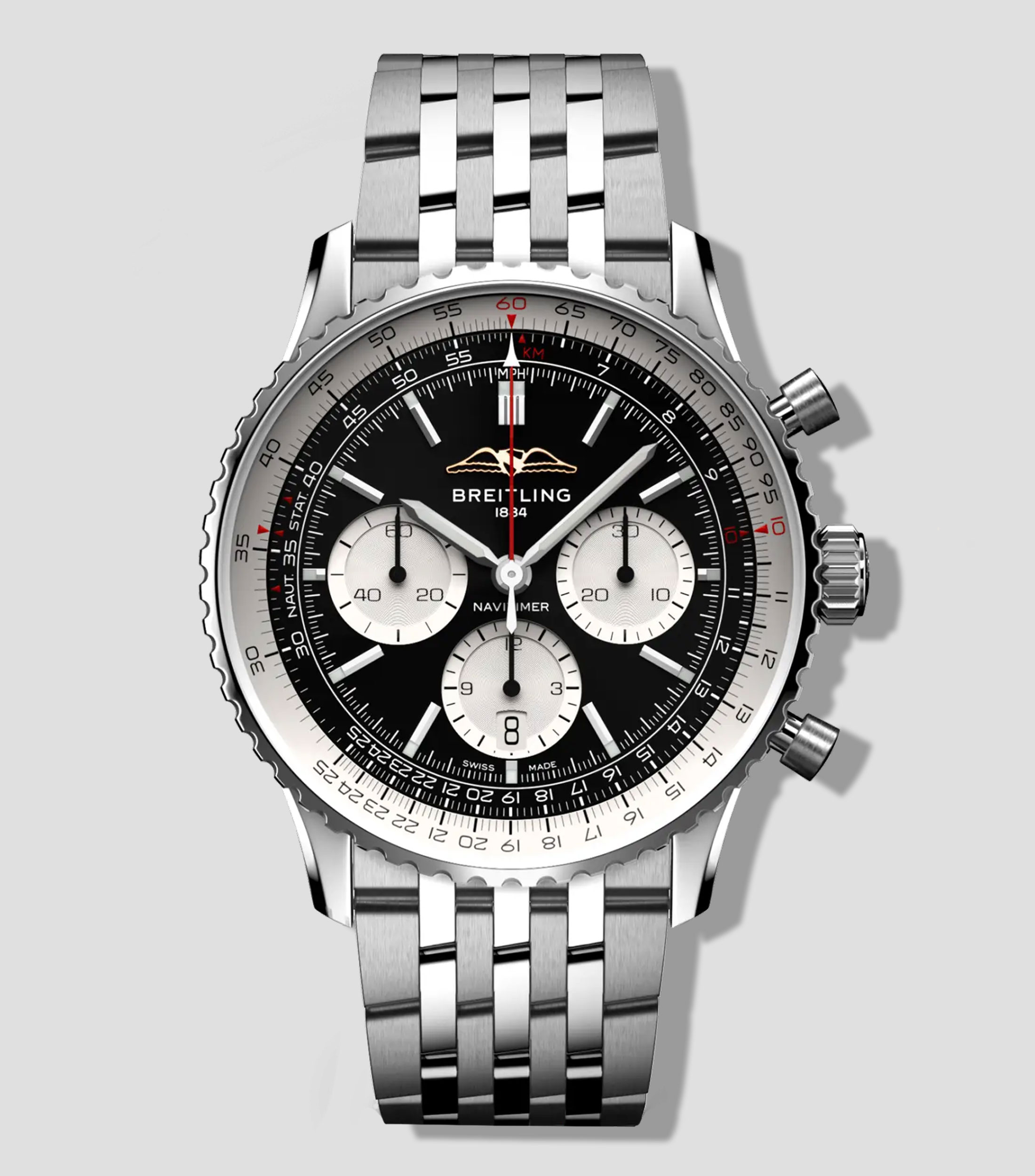 Reloj para Hombre Navitimer B01 Chronograph 43 casual plateado