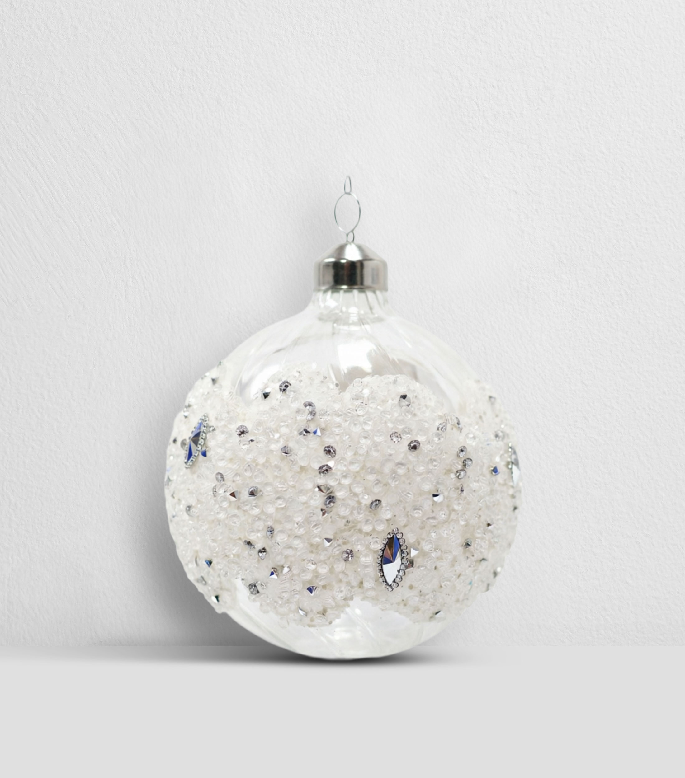 Esfera navideña con escarcha Frosty