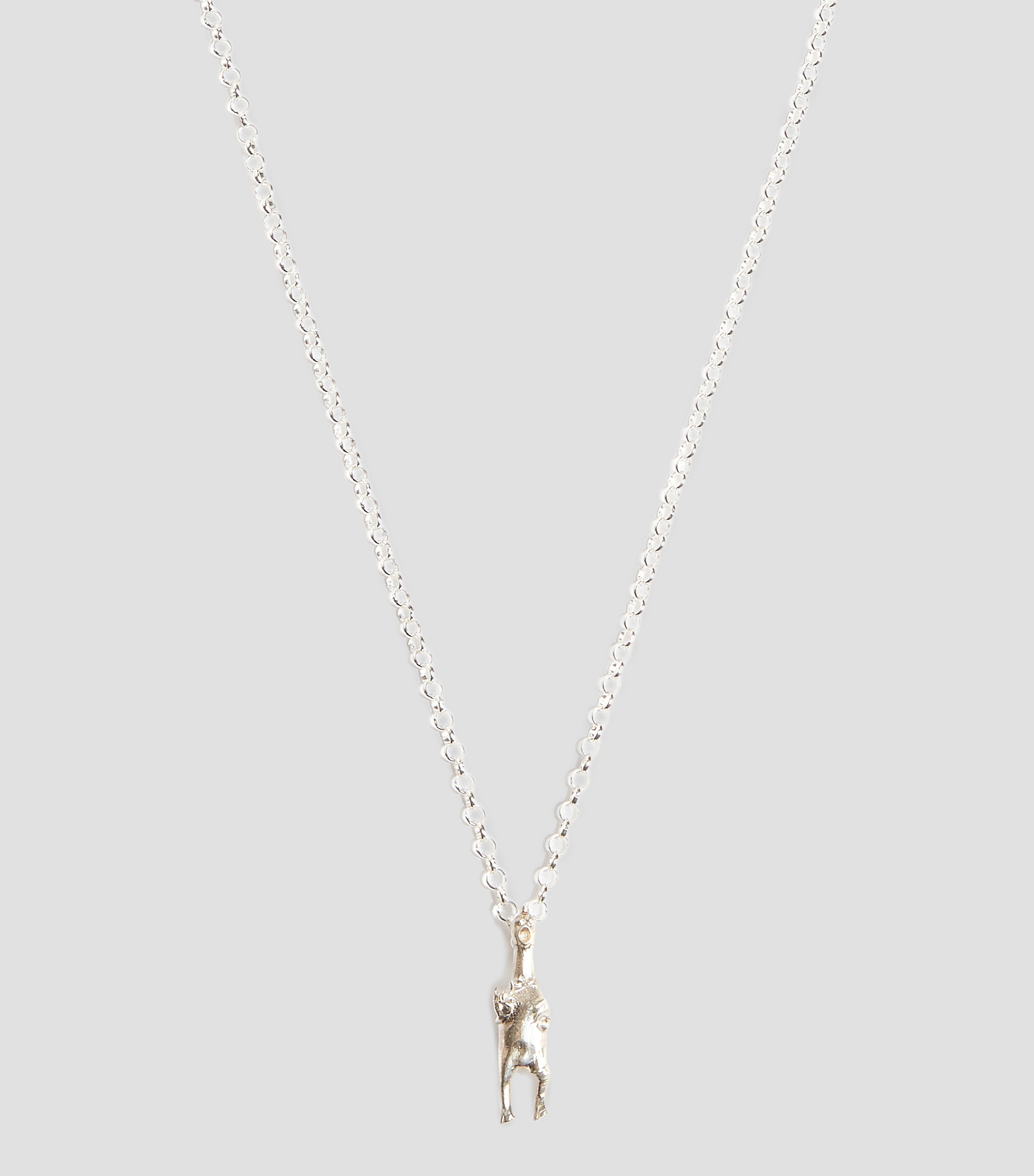 Set de Collar y Dije en plata Hombre