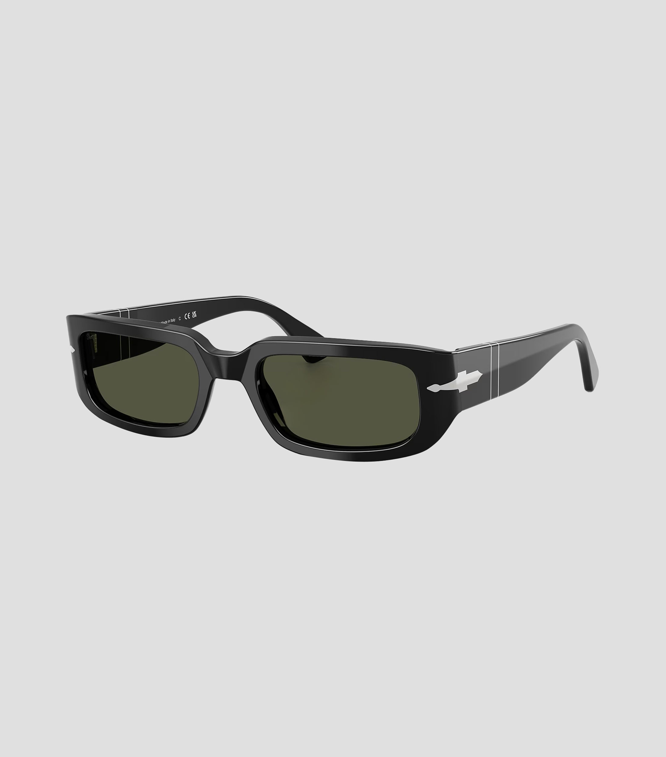 Lentes de sol rectangulares negro Unisex