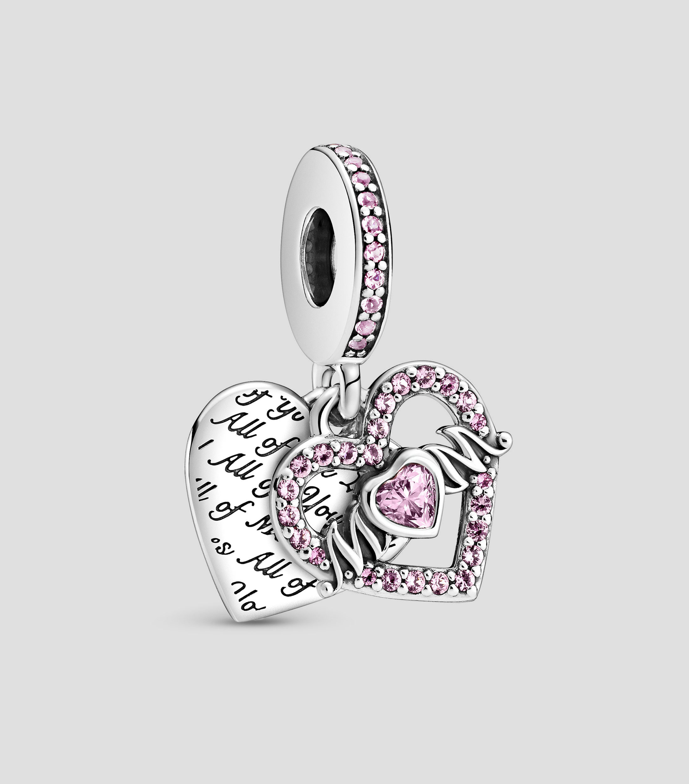 Charm Corazon y Mama en plata Mujer