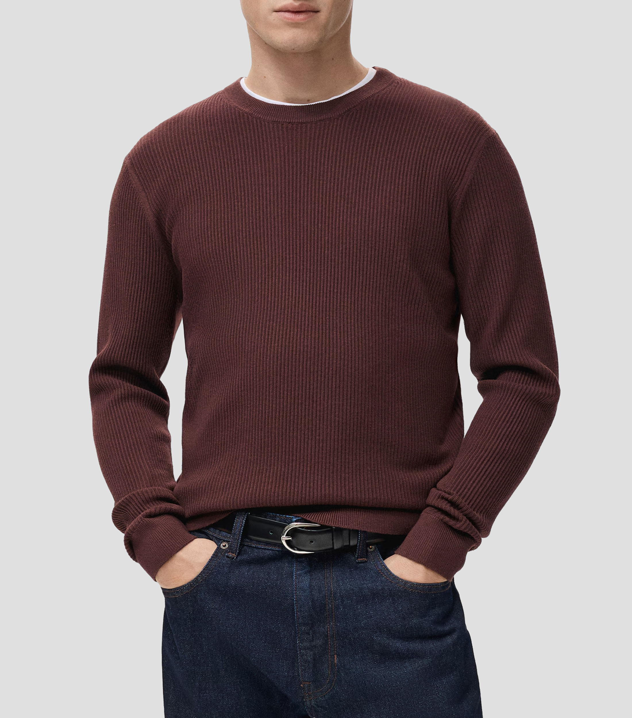 Suéter cuello redondo Hombre