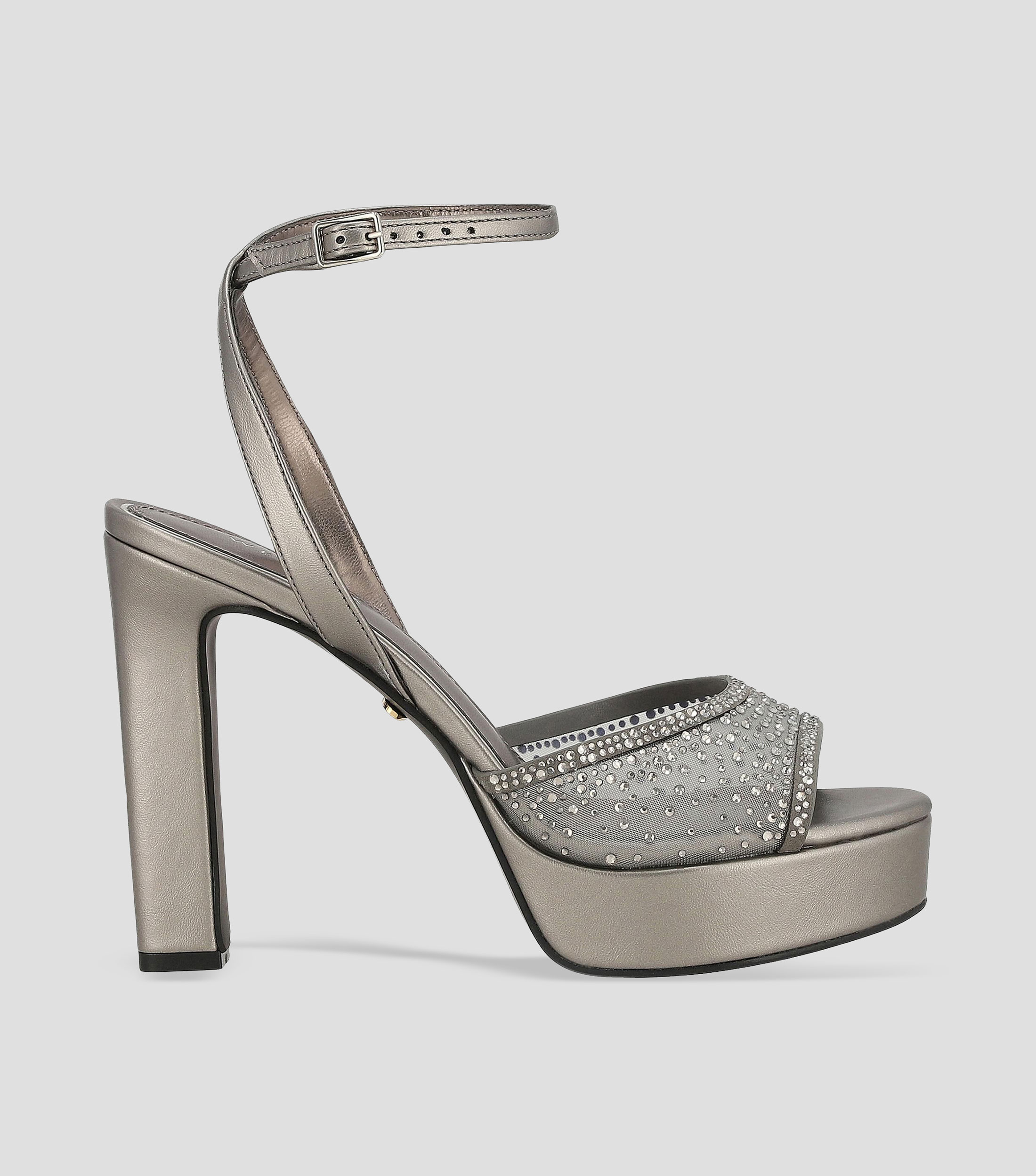 Sandalias con tacón alto y cuadrado Mujer