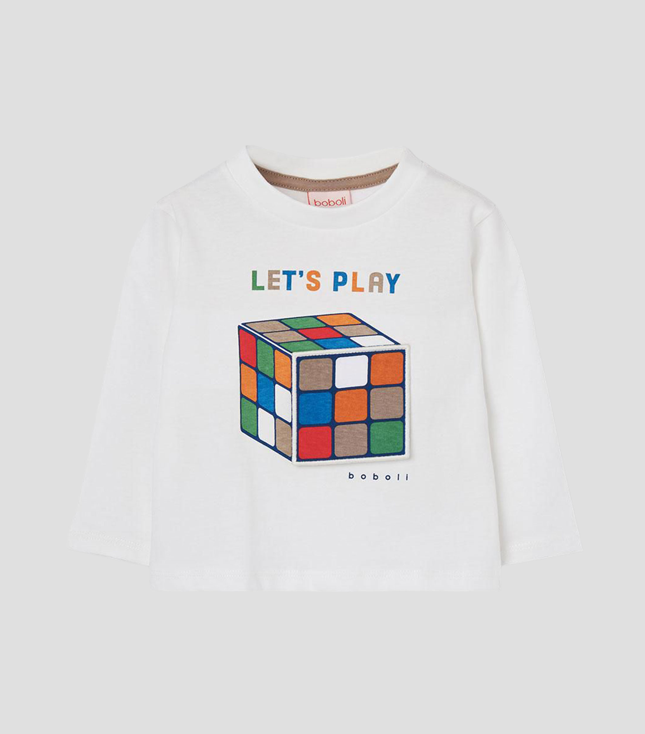 Playera cuello redondo manga larga fantasía Bebé