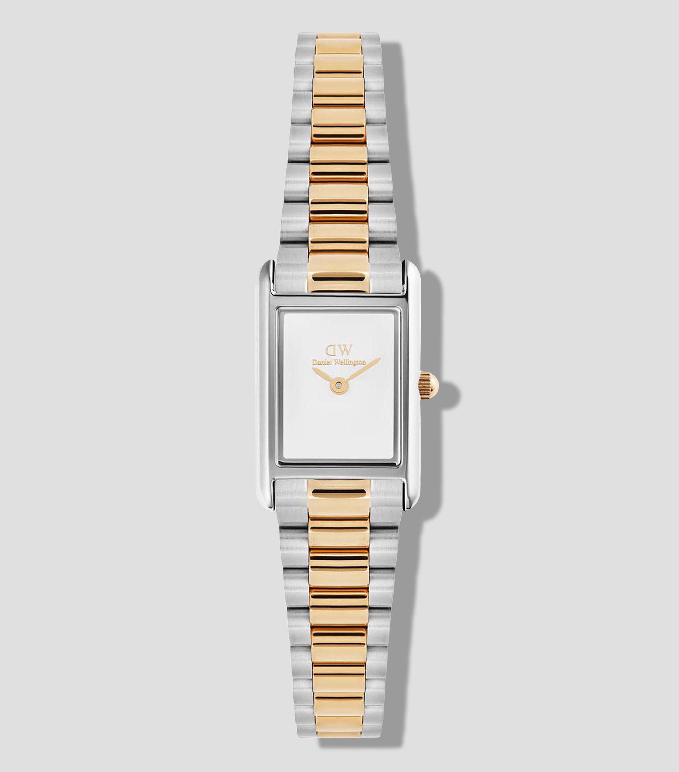 Reloj para mujer Bound Mini Rect 3 Hands casual, plateado