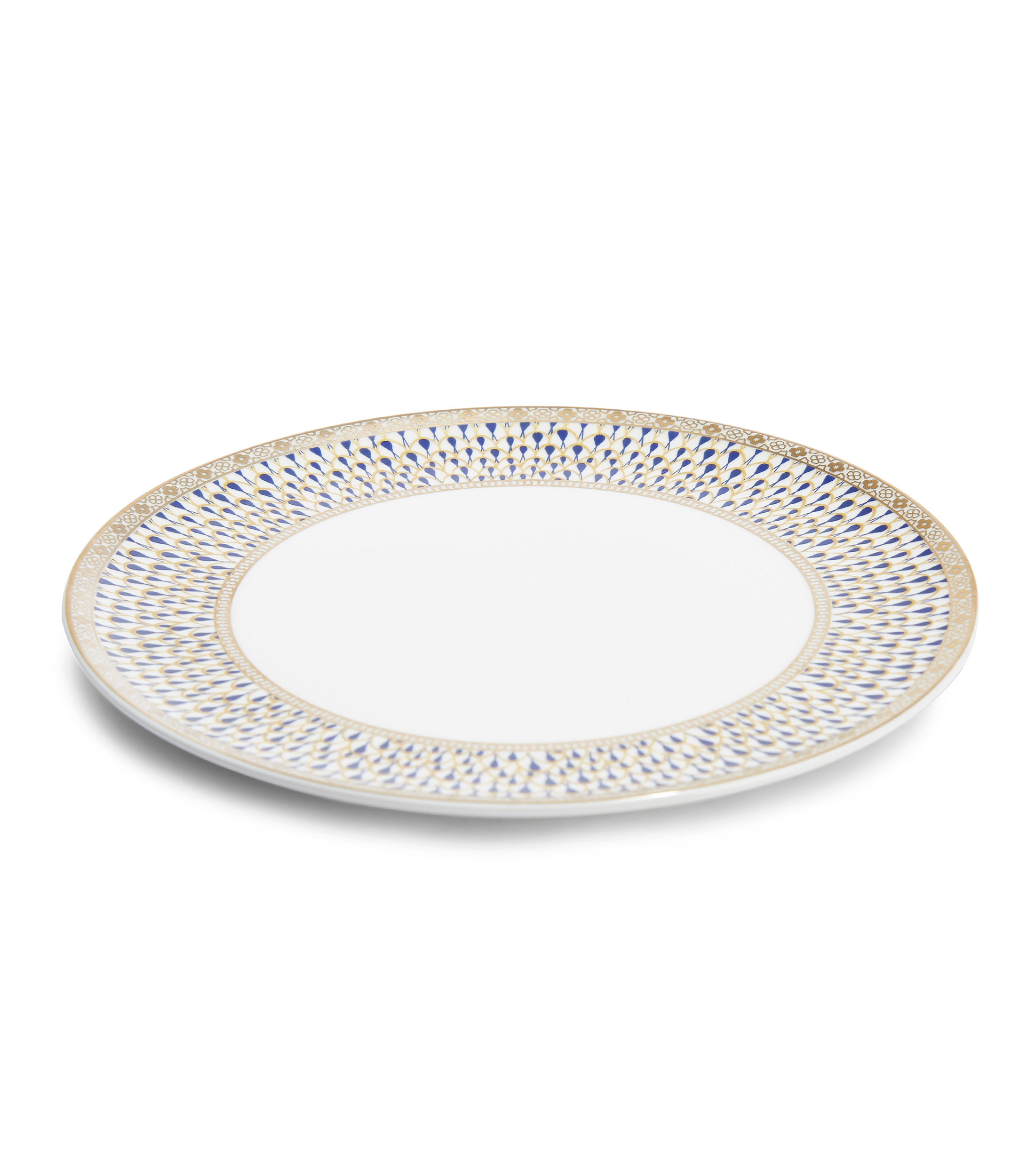 Plato para Pan Alexia con plumas de pavo real