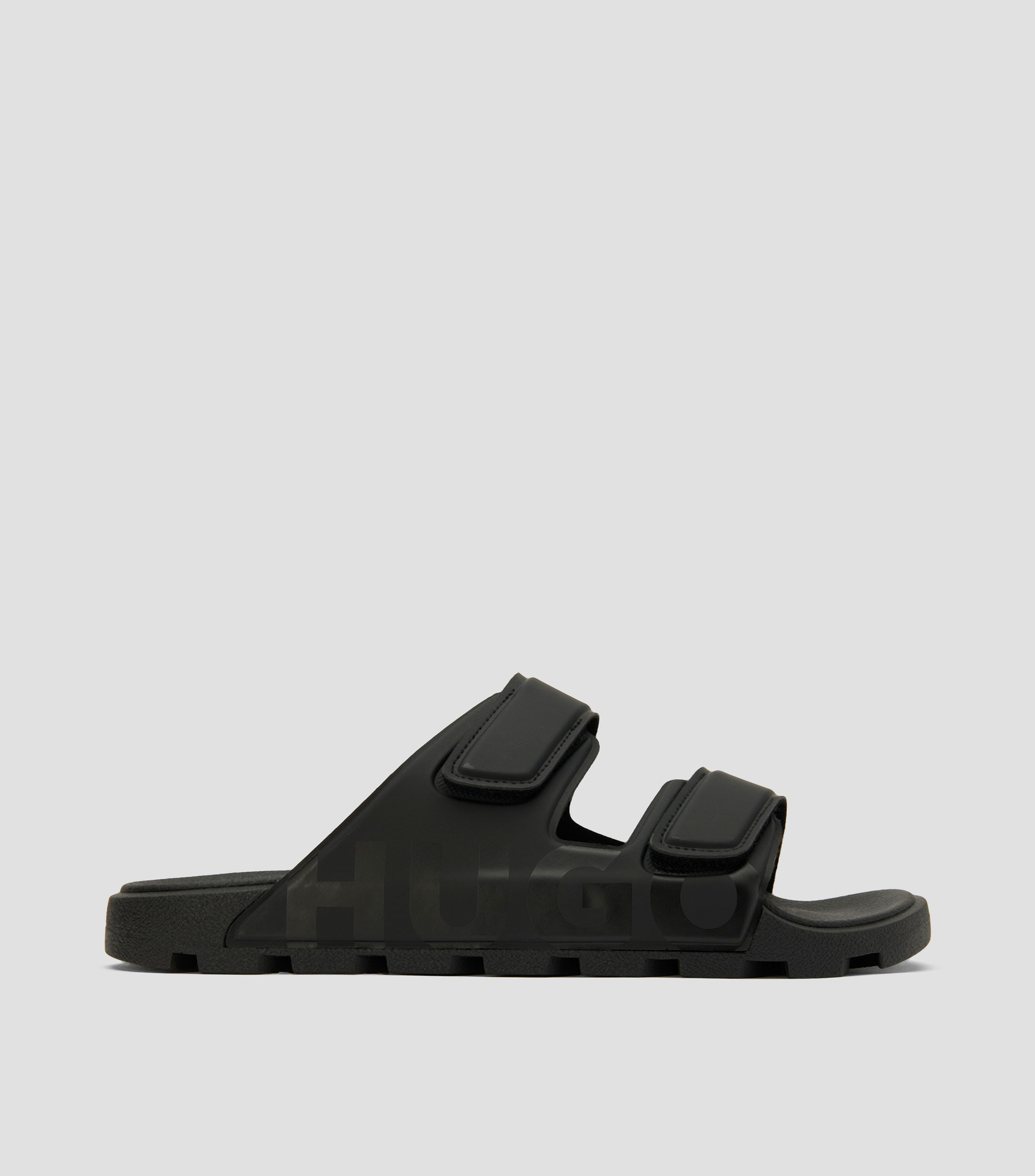 Sandalias con logo y dos tiras de cierre por contacto Hombre