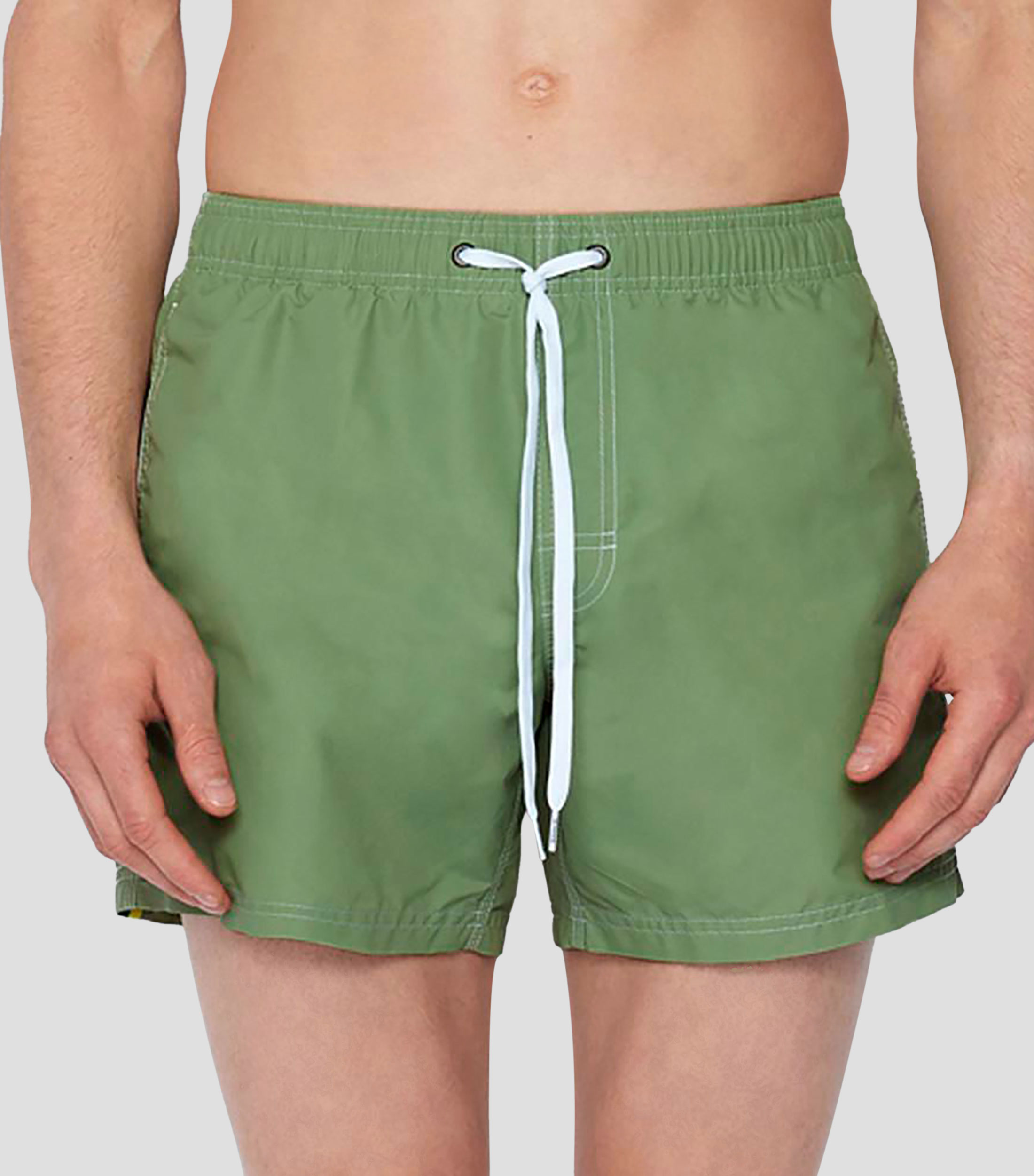 Traje de baño corto liso Hombre