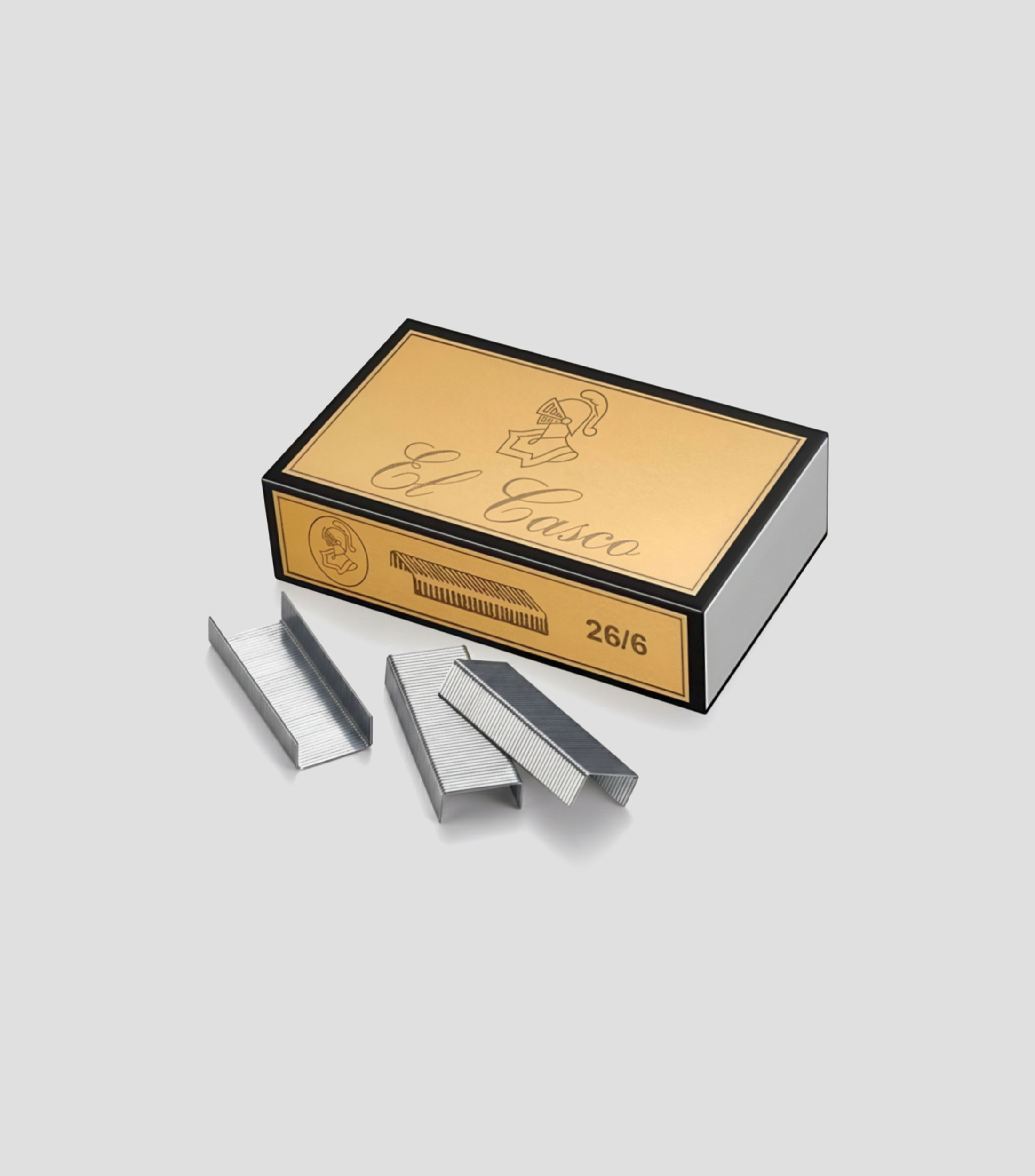 Caja con 840 Grapas 26/6 Galvanizadas