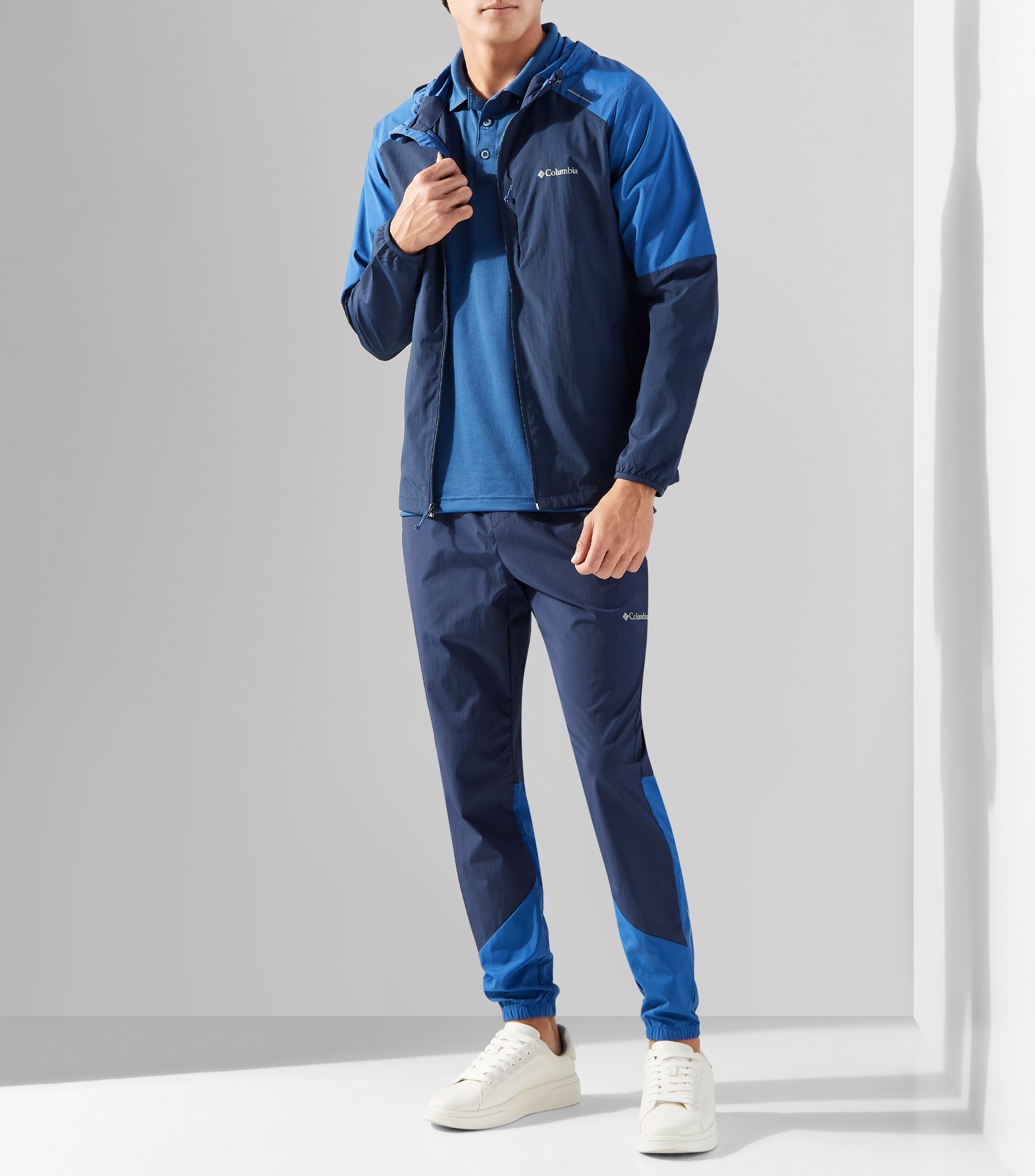 Playera tipo polo deportiva de manga corta Hombre