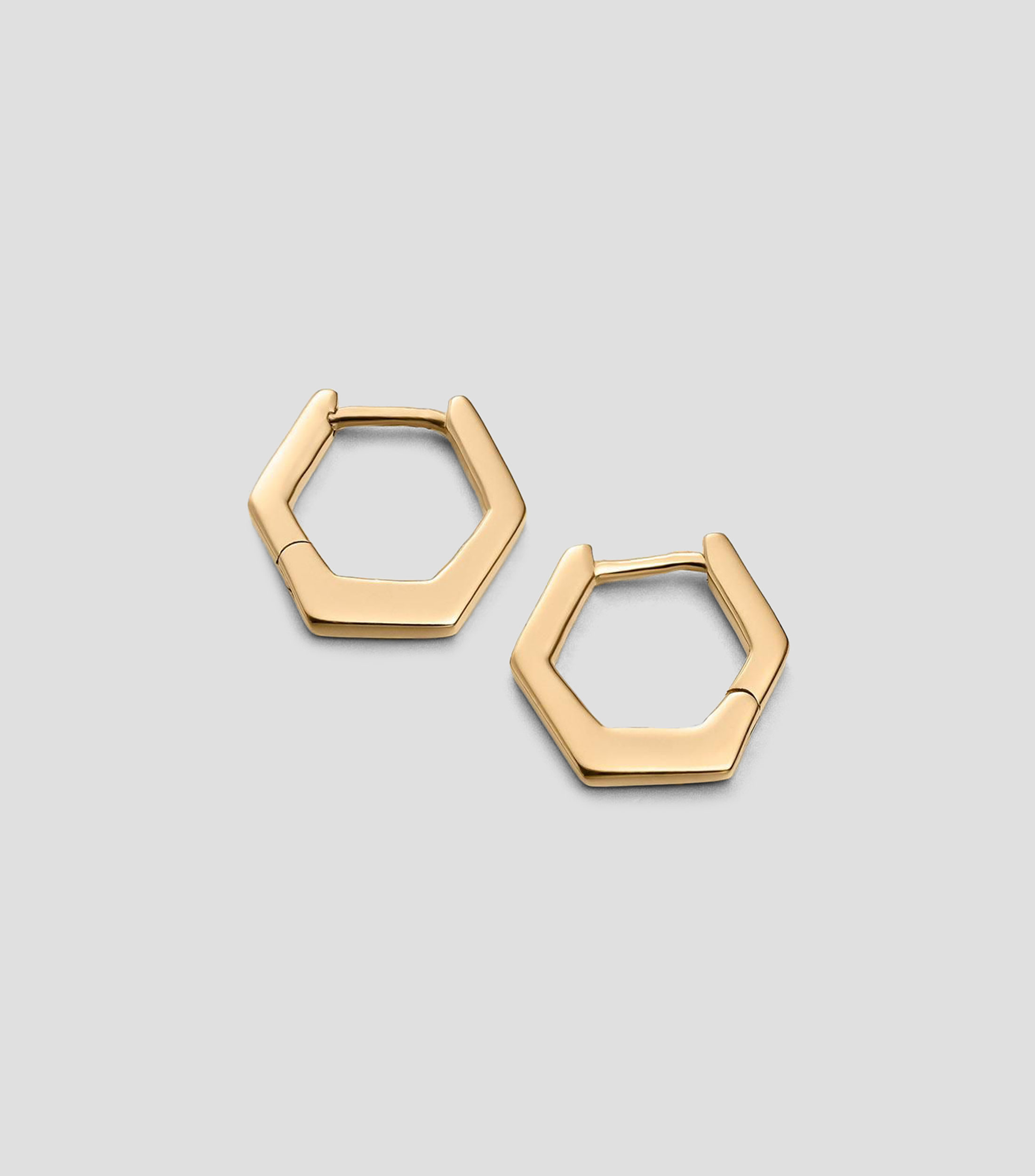 Pendientes hexagonales en plata .925 Connector Criolla Mujer