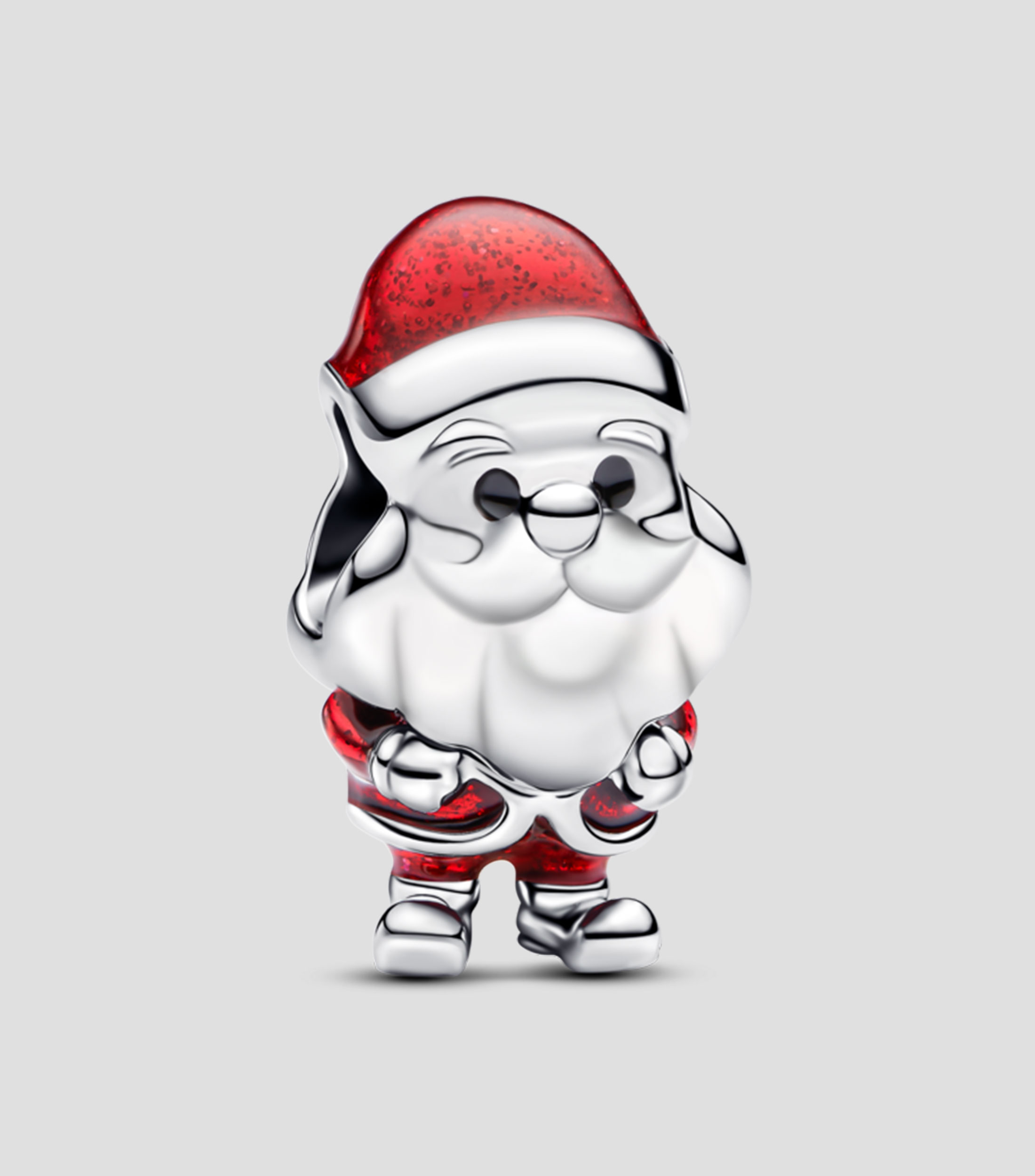 Charm en Plata Santa Claus Mujer