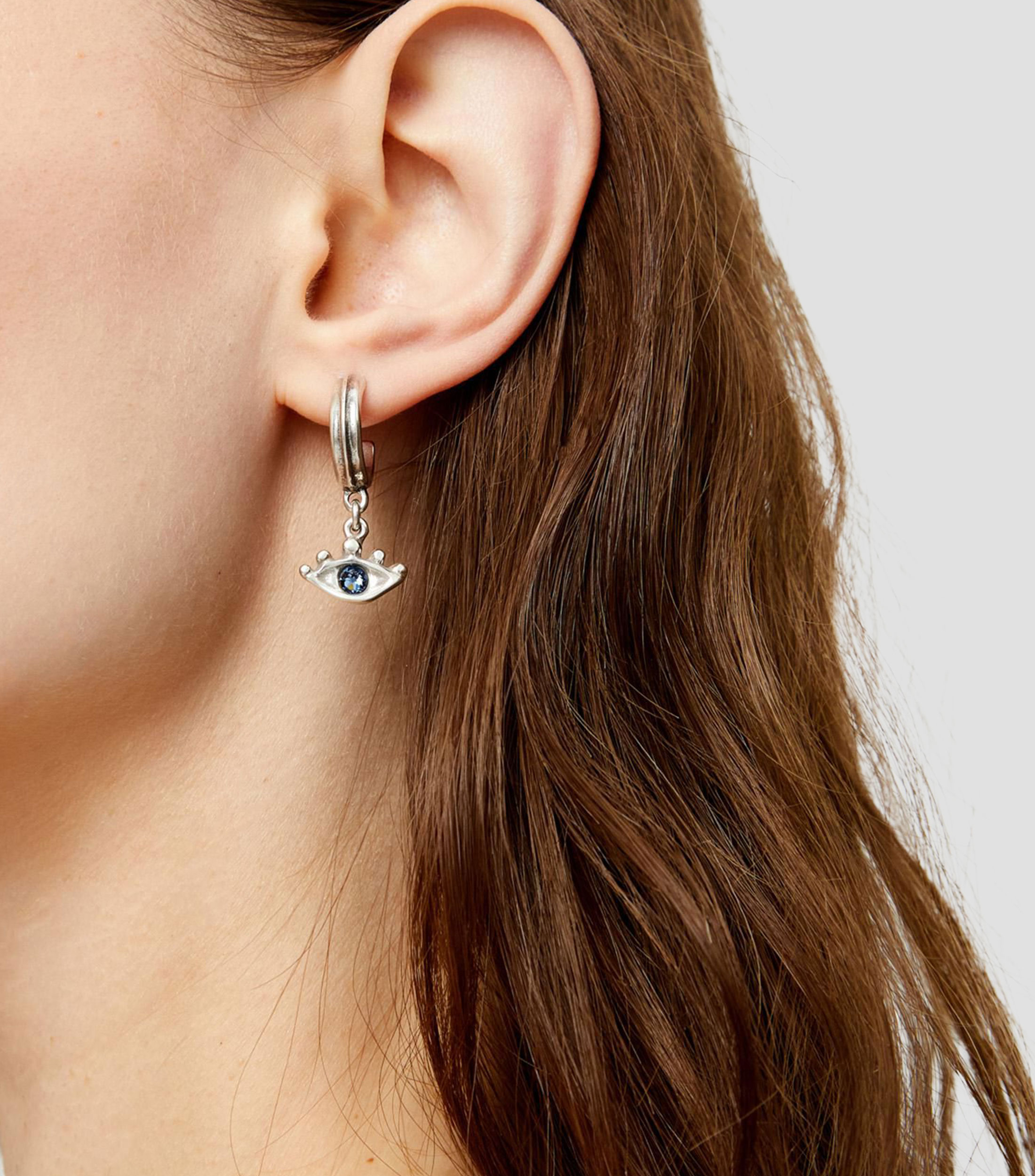 Pendientes de aro con ojo Mujer