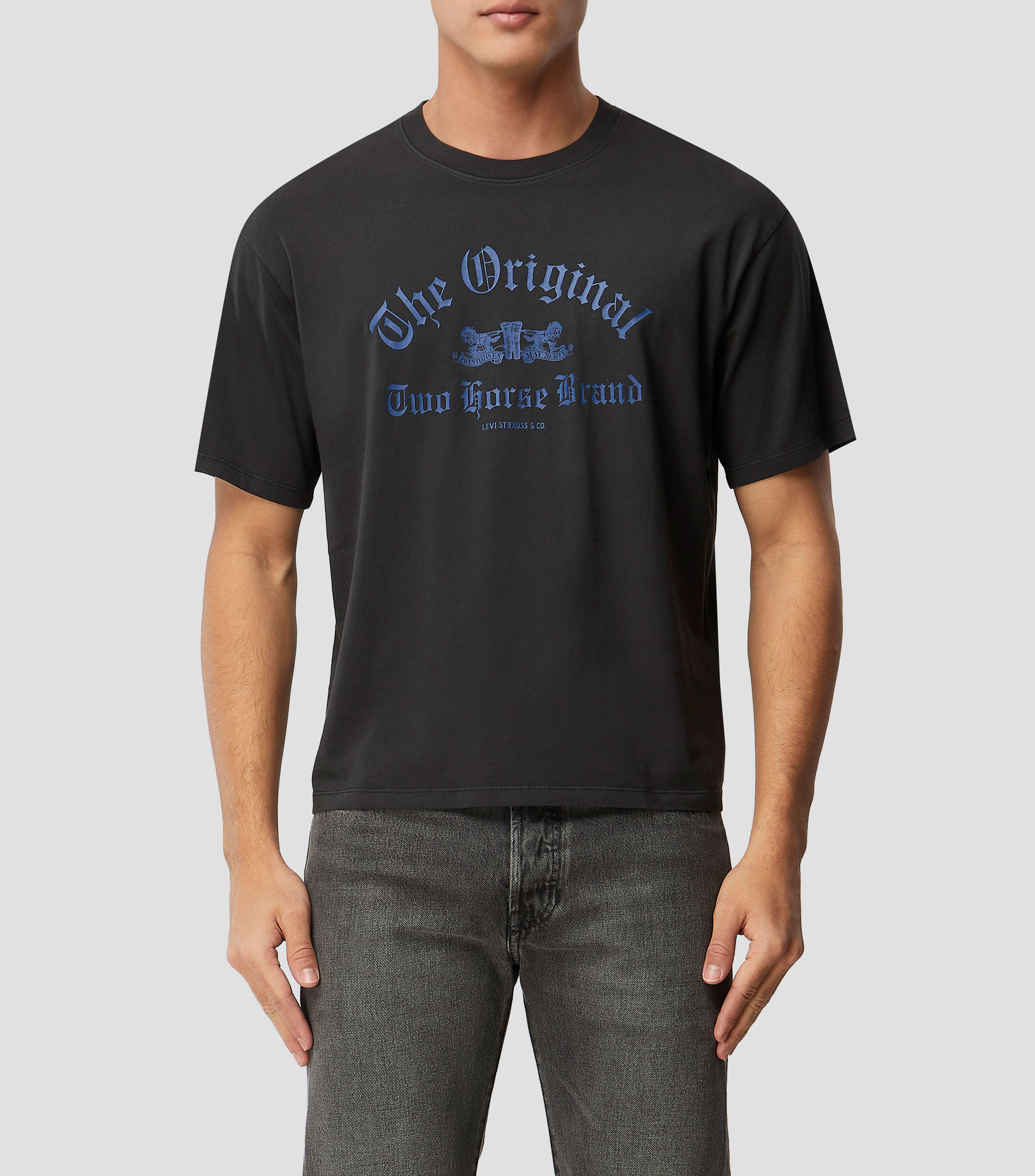 Playera cuello redondo manga corta lisa Hombre