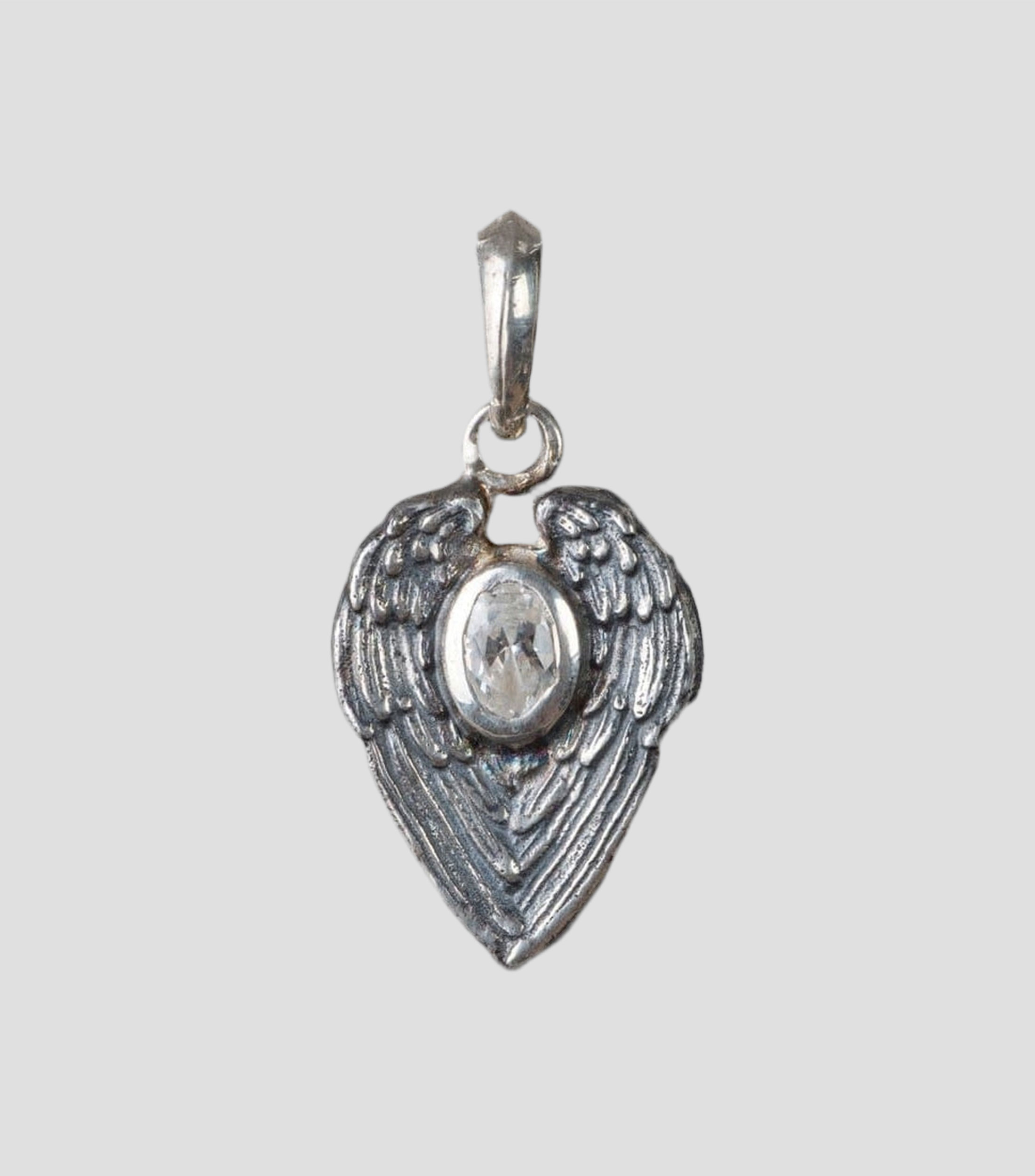 Dije con cadena de alas en Plata .925 Ángel Guardian Unisex