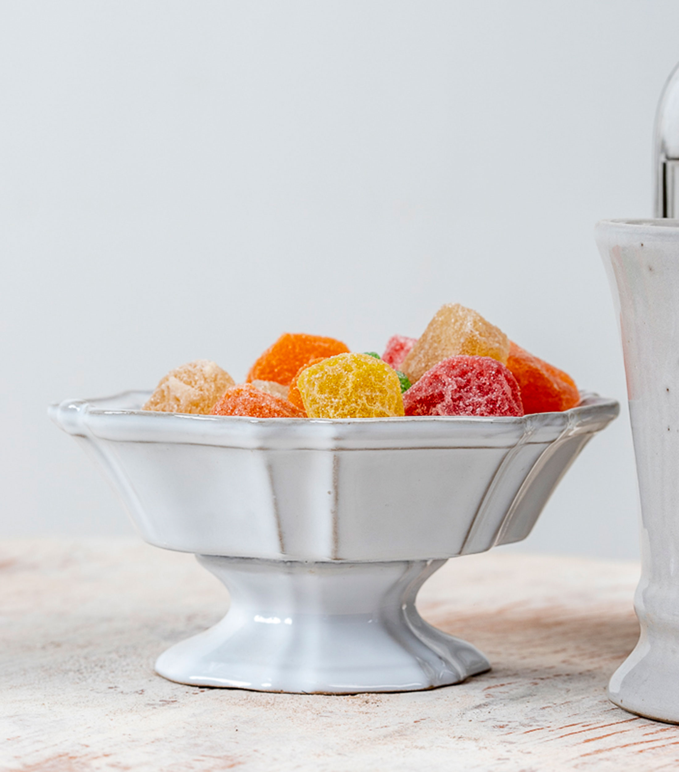 Bowl para postre con pedestal Provenzal liso