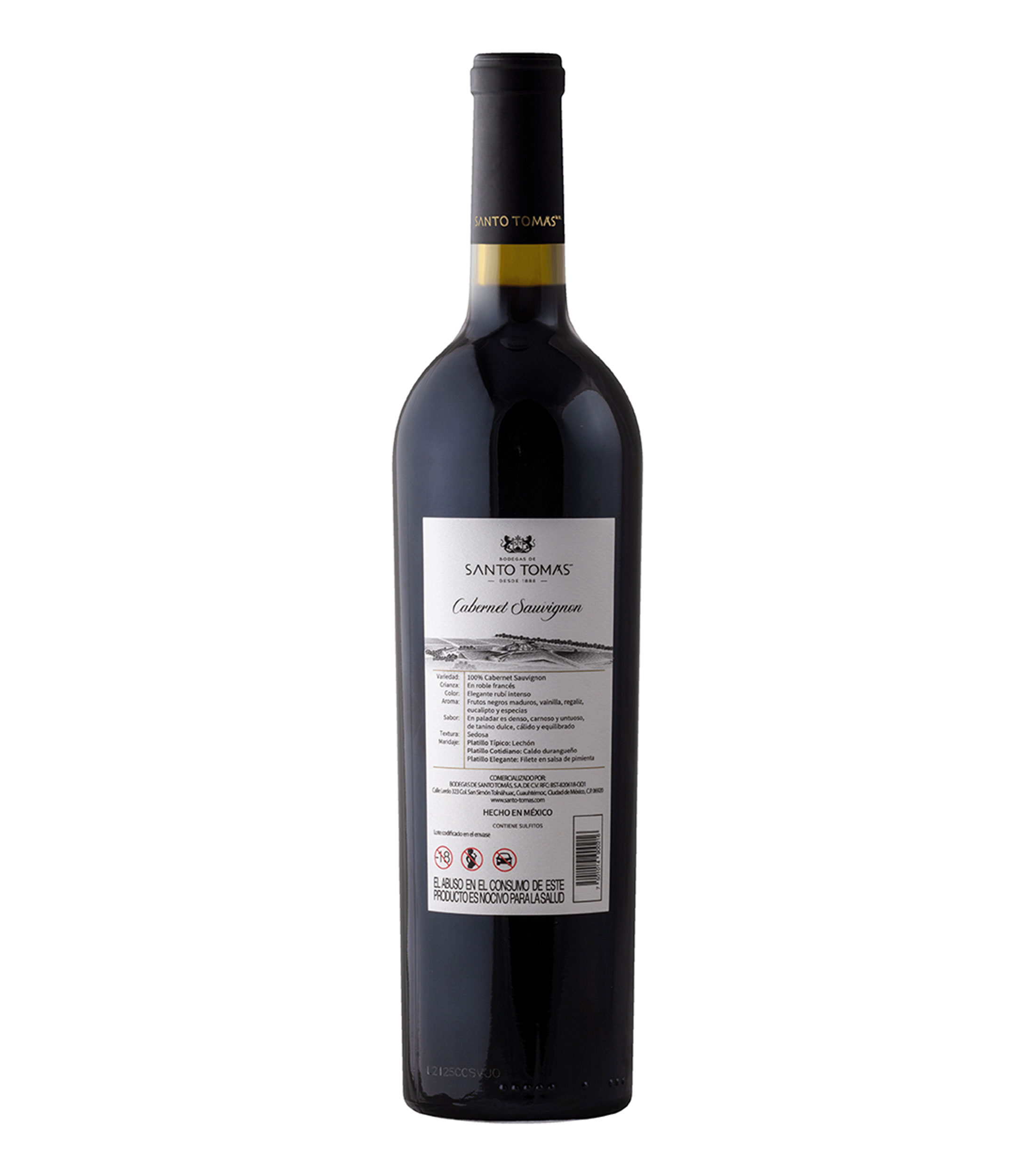 Vino Tinto Cabernet Sauvignon, México, 750 ml