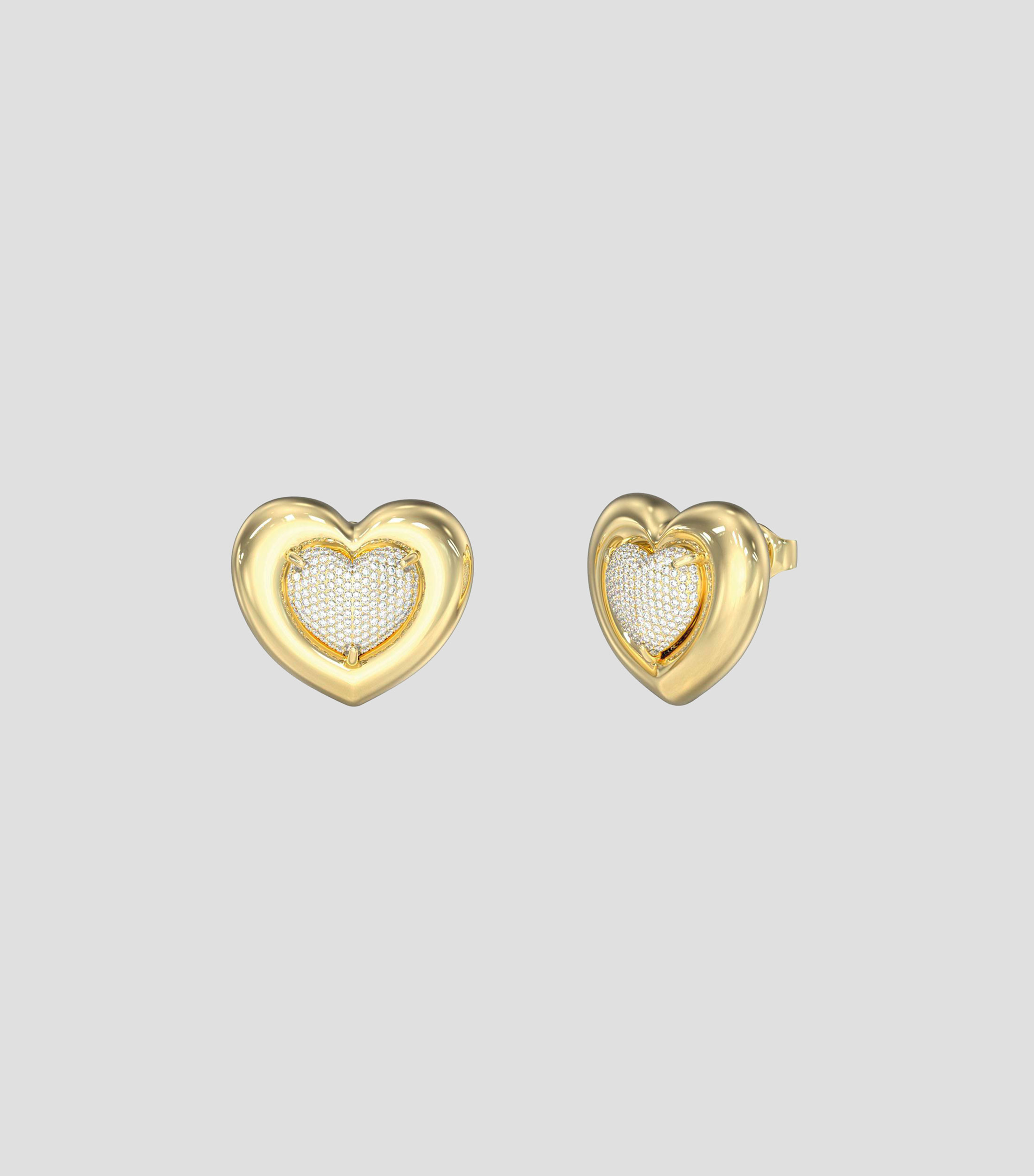 Aretes Corazón con zirconias Love Mujer