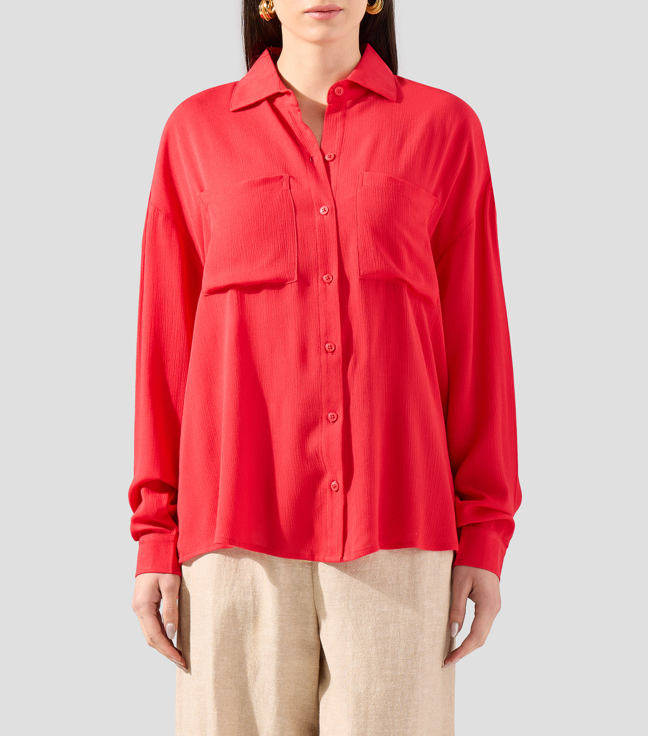 Camisa UNWIND by Epsilon lisa manga larga Mujer