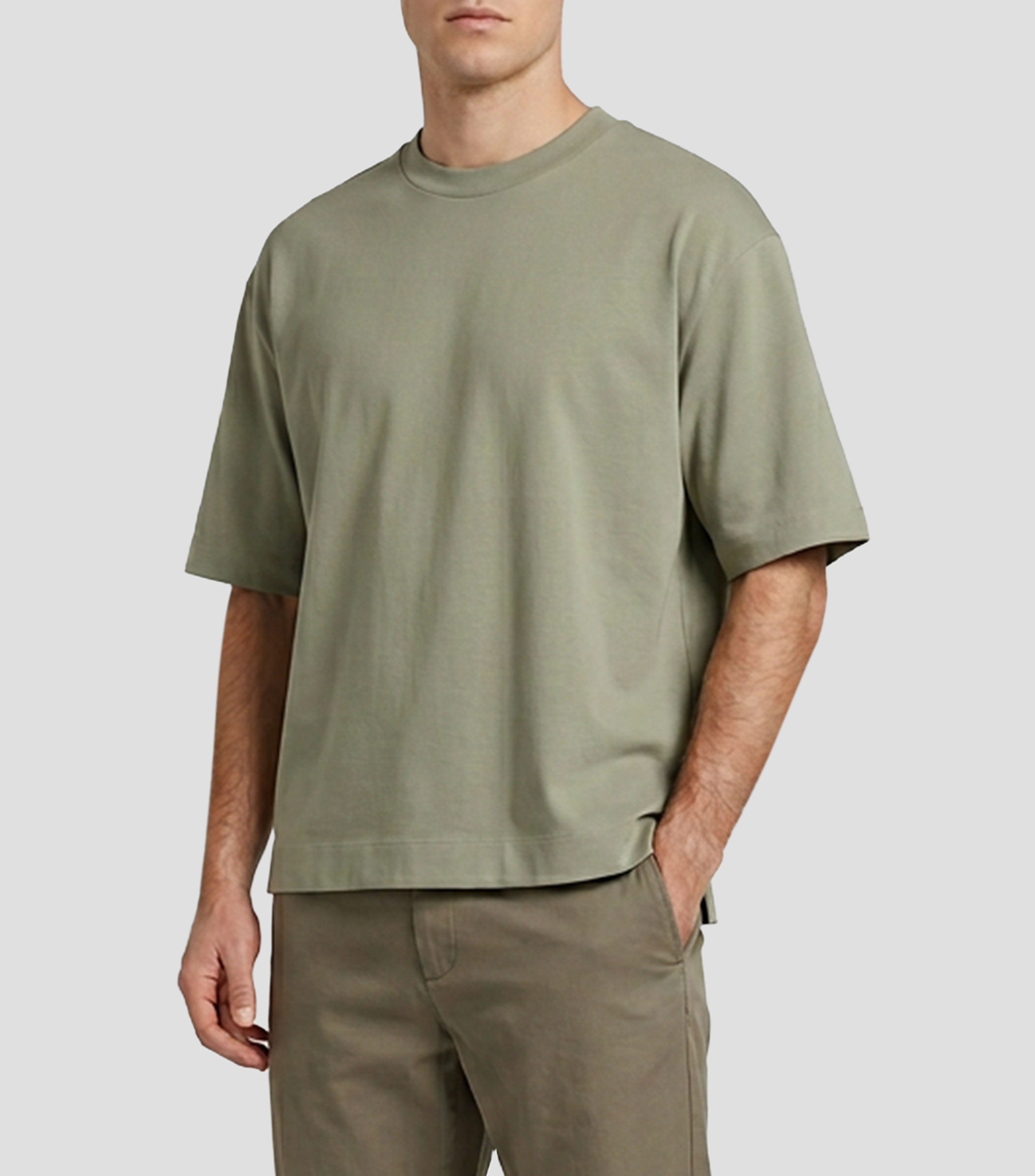 Playera cuello redondo manga corta lisa Hombre