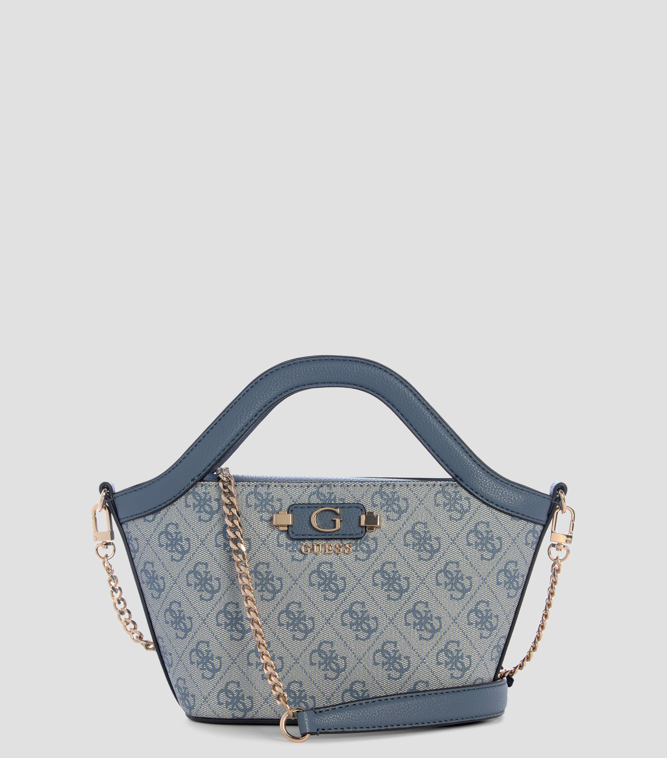 Bolsa tote azul estampada Mujer