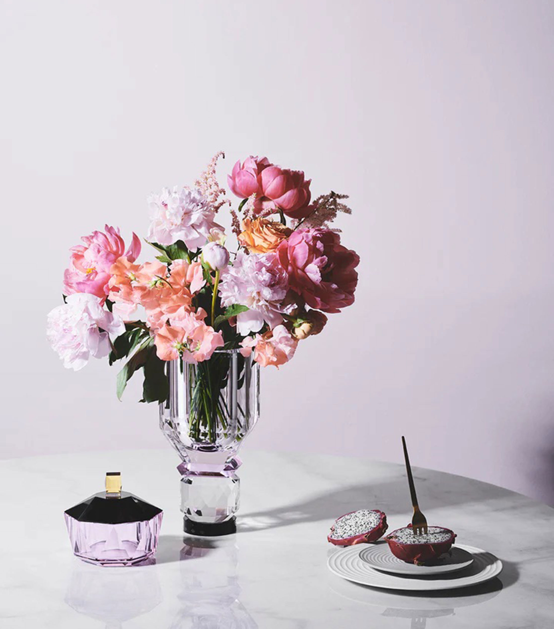 New Heaven Basin Rosa en cristal
