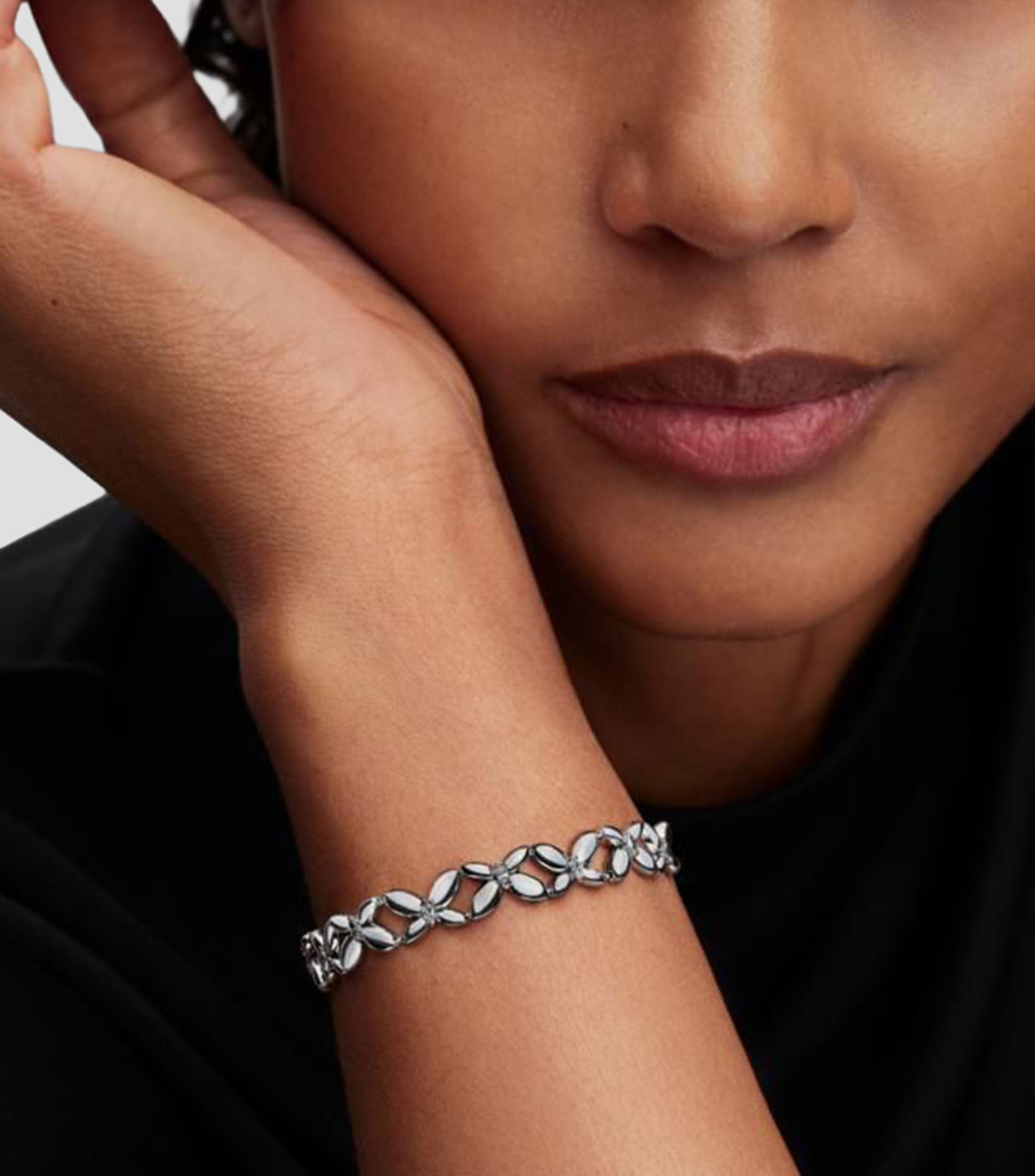 Brazalete en plata esterlina Mariposas Mujer