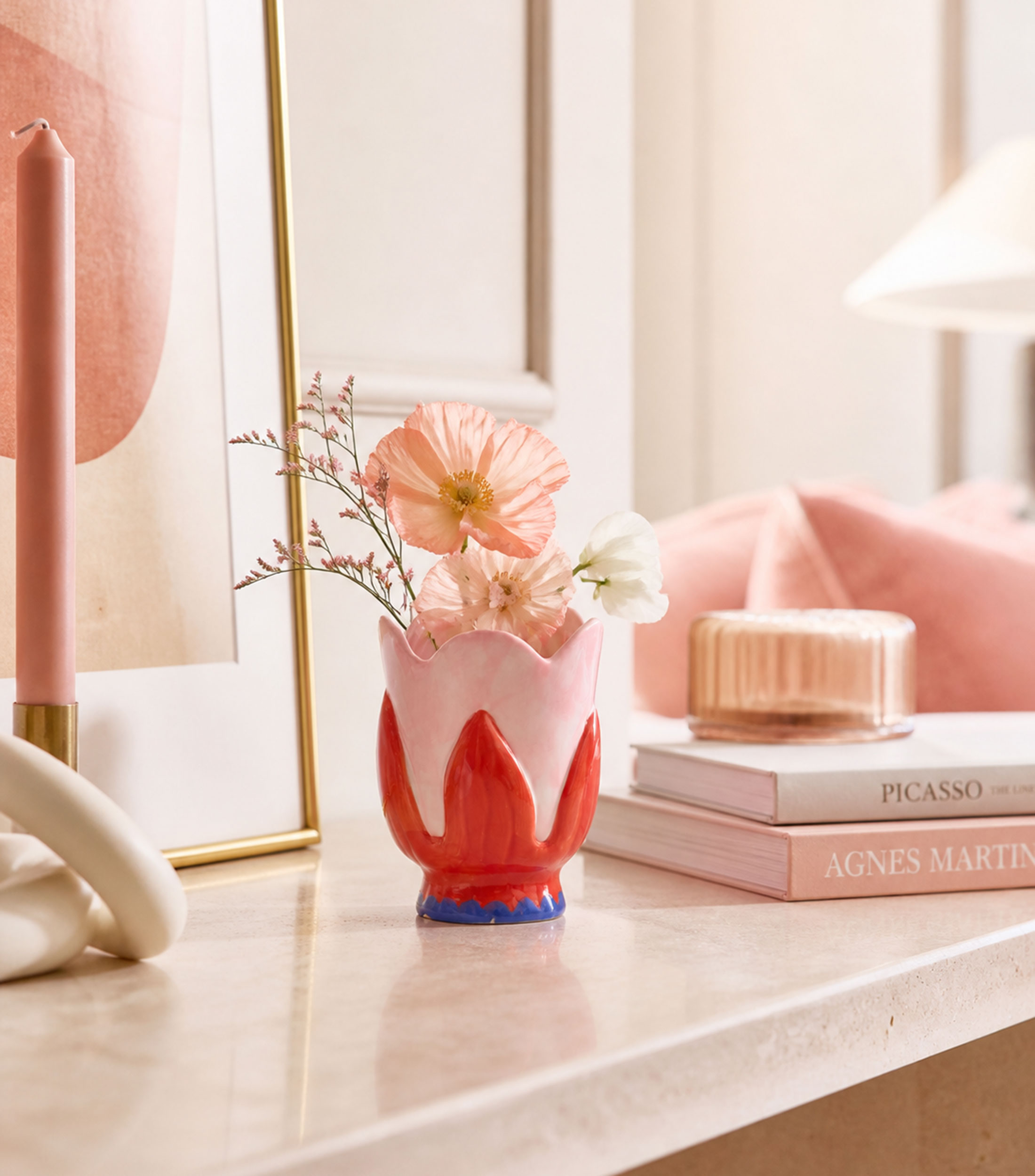 Jarrón decorativo multiusos Bloom en cerámica