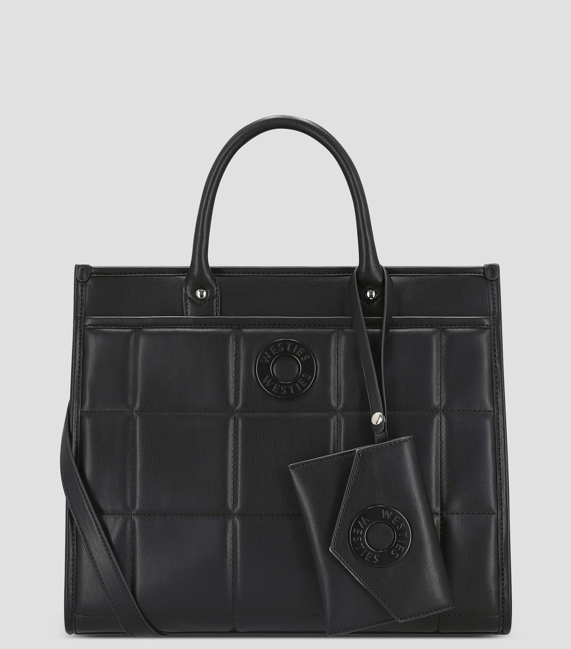 Bolso Satchel Capitonado Mujer