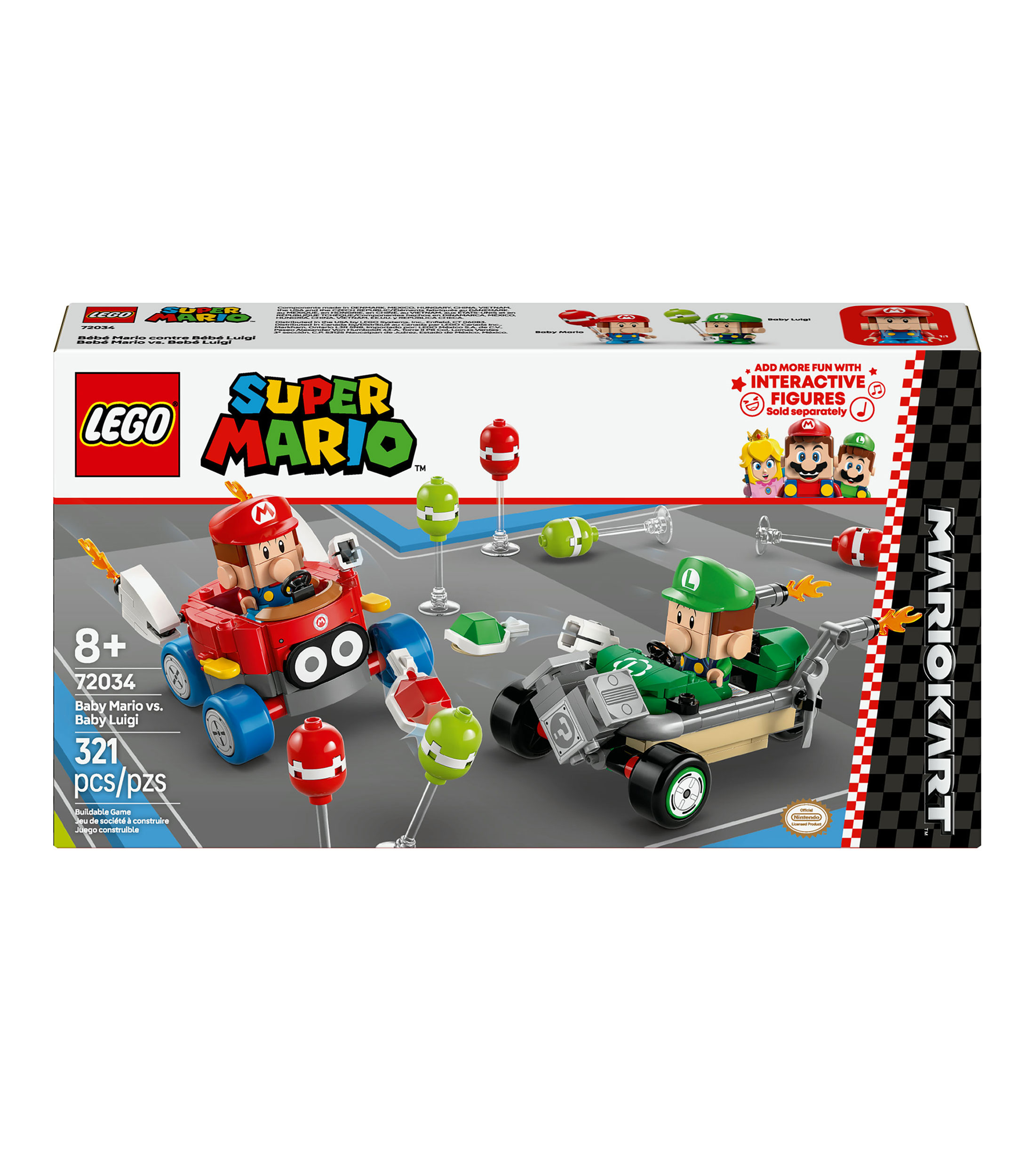Lego Super Mario Mario Kart Bebé Mario vs. Bebé Luigi 72034