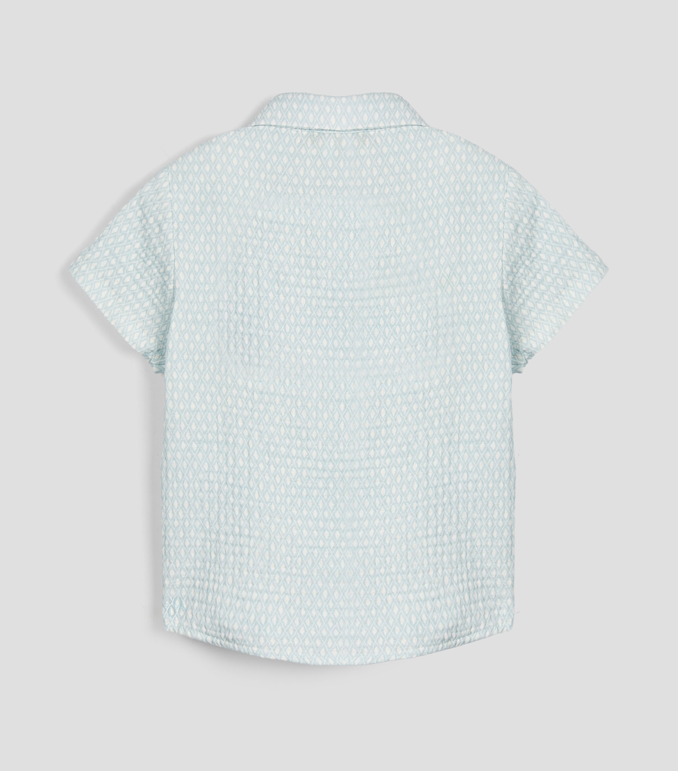 Camisa con estampado manga corta Bebé