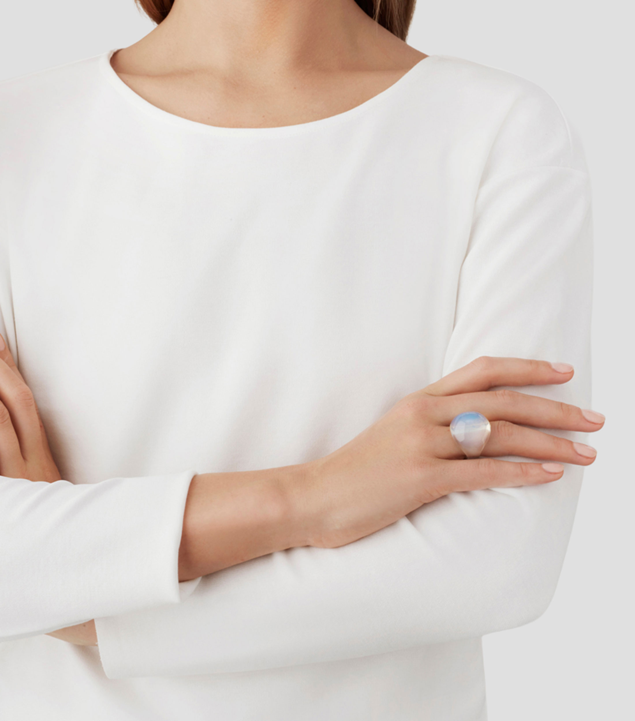 Anillo Cabuchón ópalo Mujer talla 54