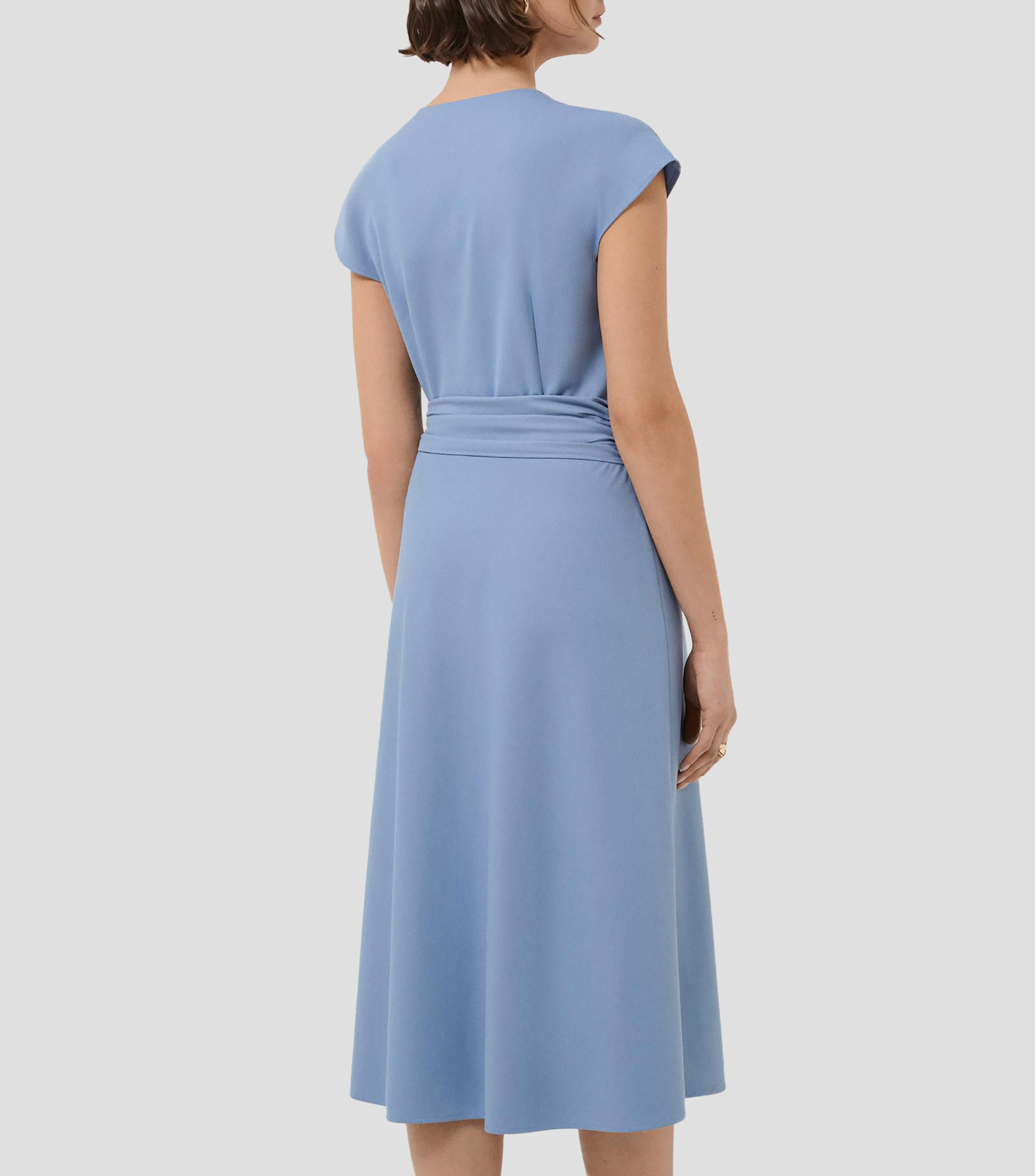 Vestido midi liso Mujer