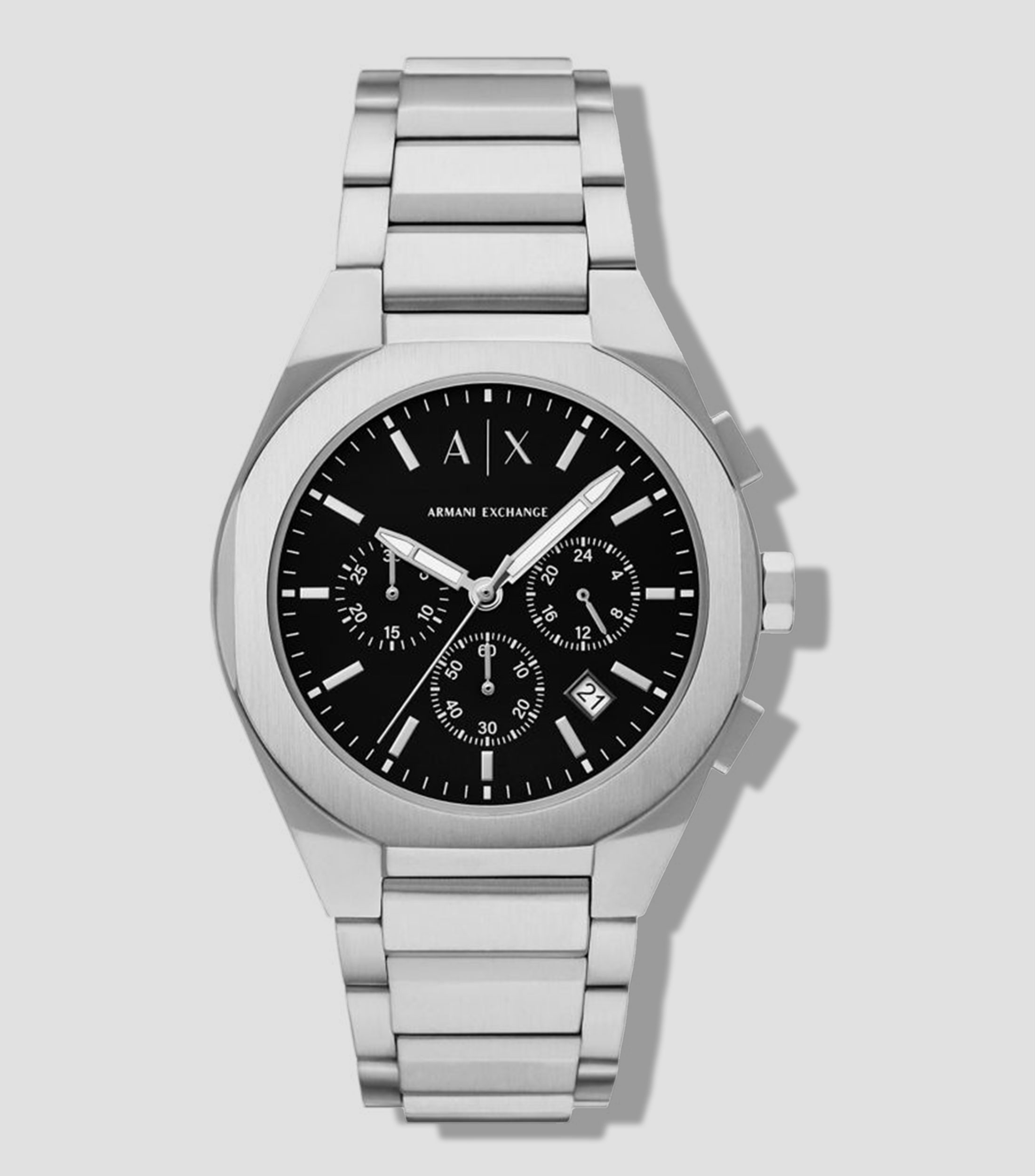 Reloj para Hombre Street Negro, Plateado